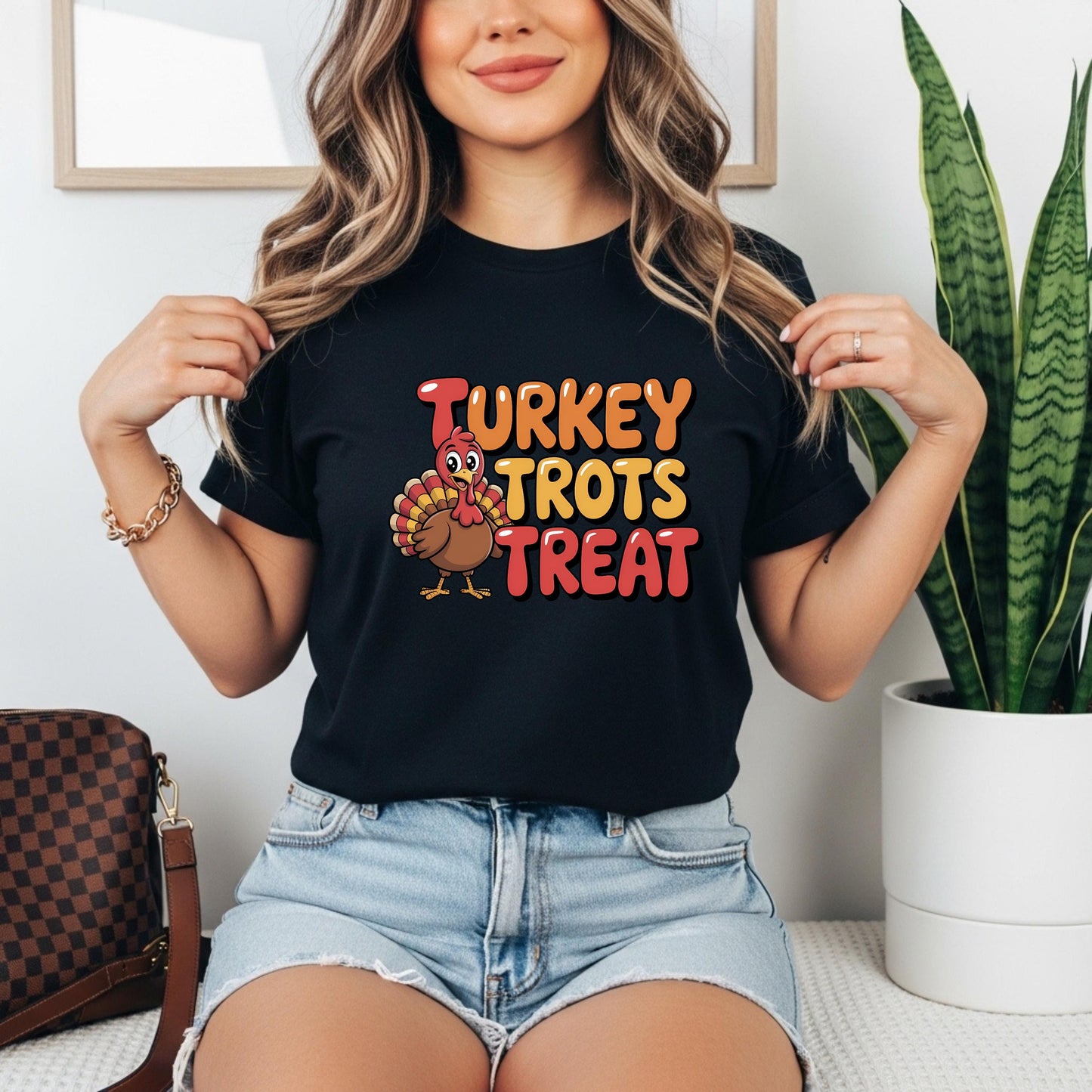 Funny Turkey Trots Treat T-Shirt: Thanksgiving Runner Tee