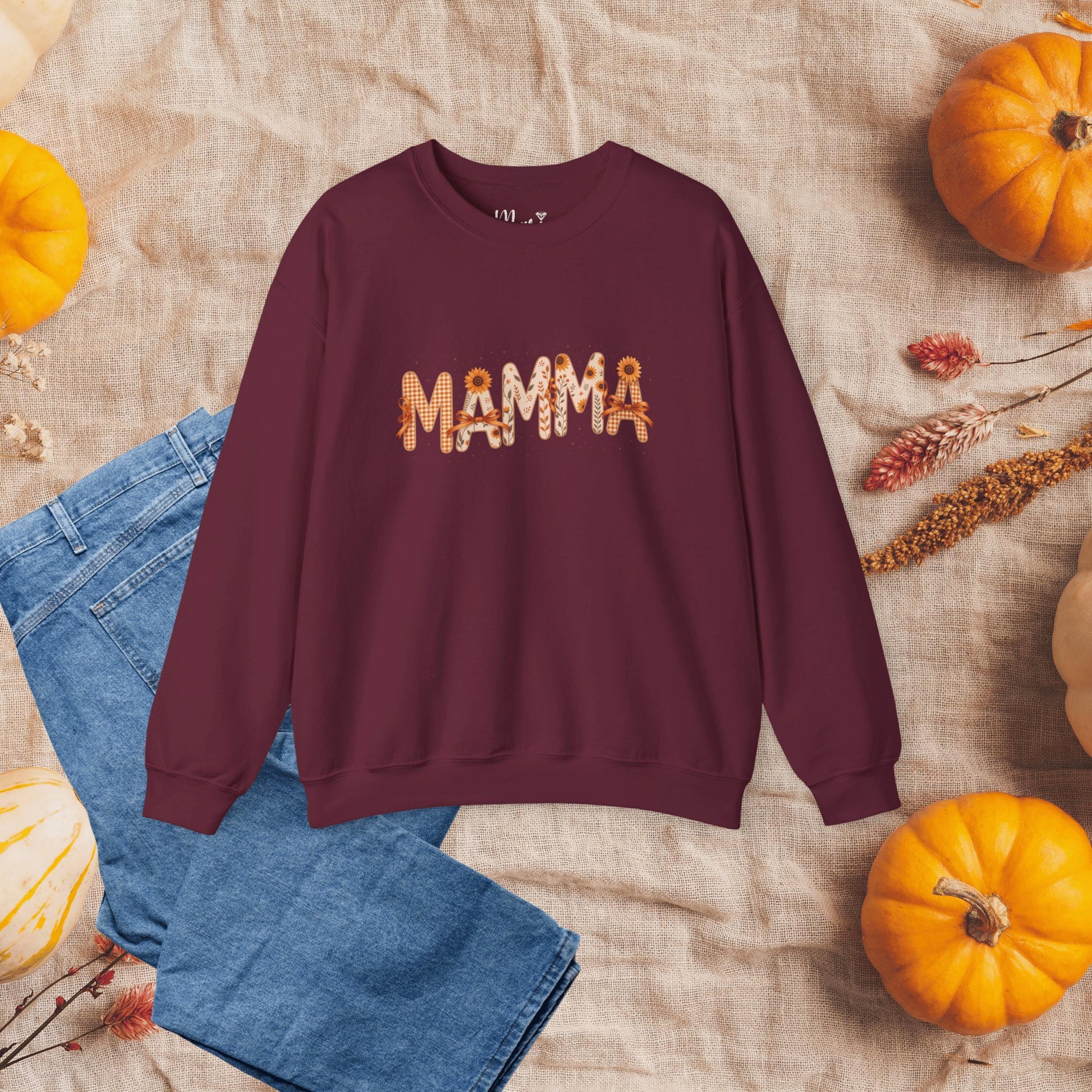 Fall Mamma Sweatshirt, Thanksgiving Mom Sweater, Fall Leopard Print Mamma Sweater, New Mom Fall Sweatshirt, Mama Pumpkin Season Jumper