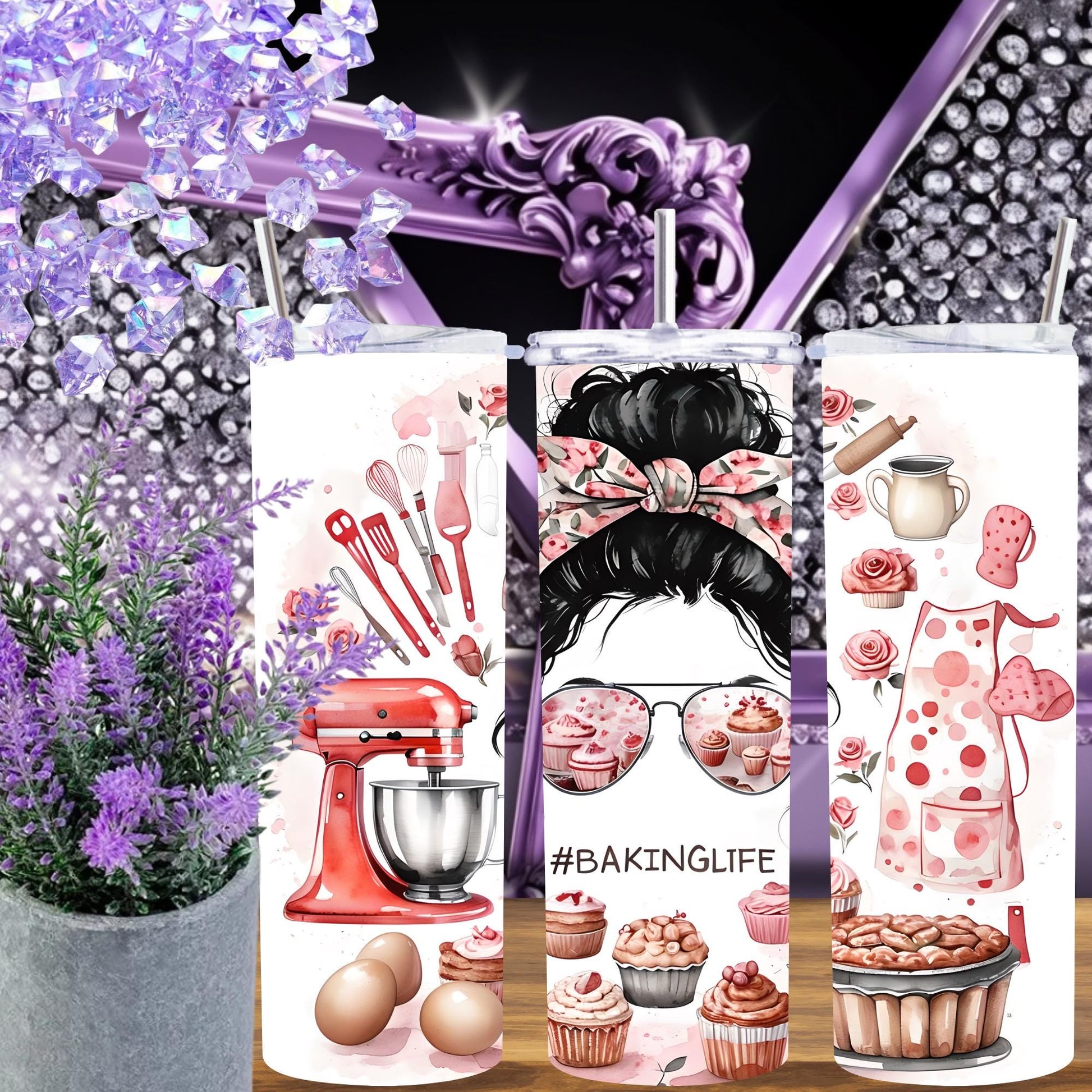 BakingLife 20 oz Stainless Steel Tumbler - Perfect Gift for Bakers!