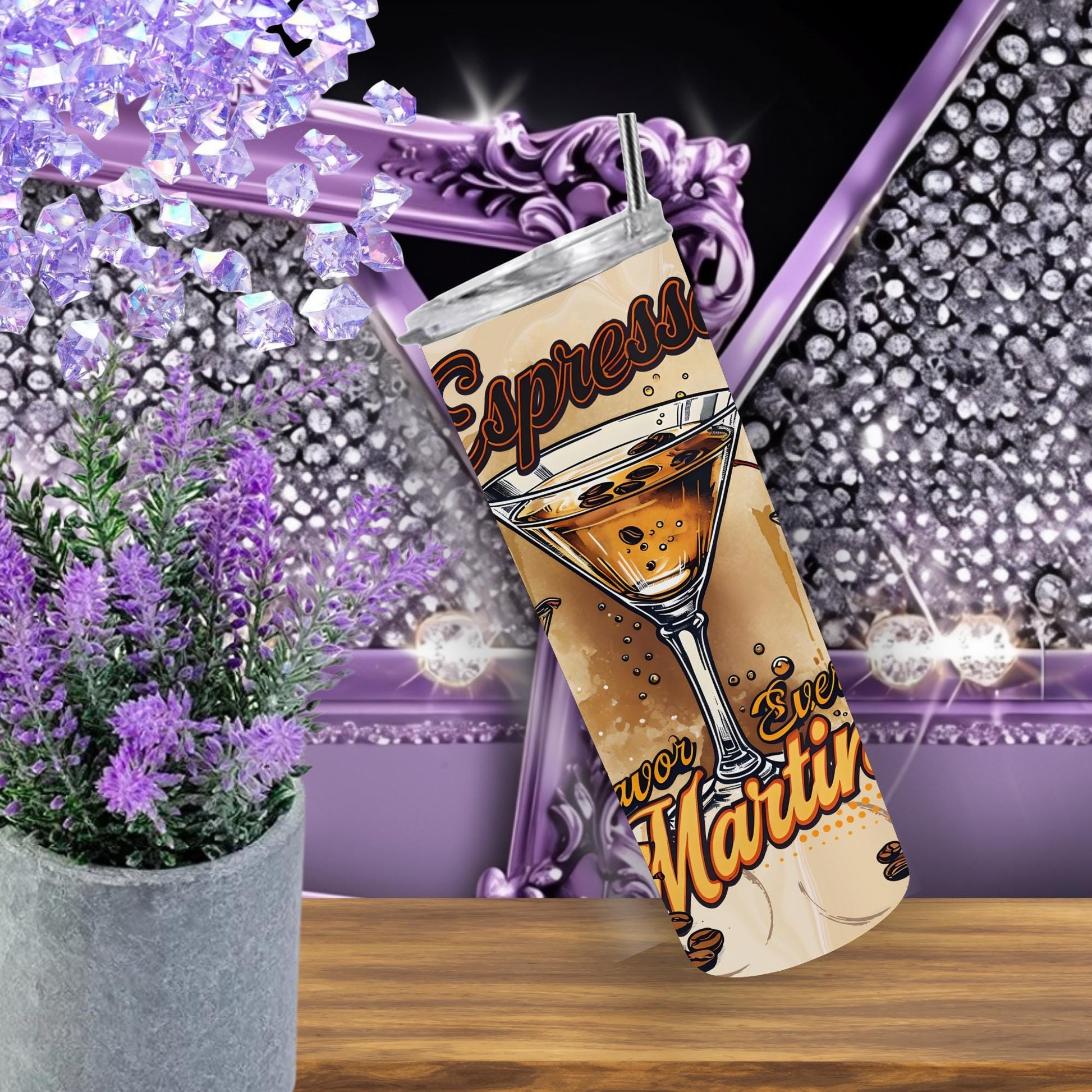 Indulge in Style: 20 oz Espresso Martini Tumbler - Sip & Savor in Chic Design