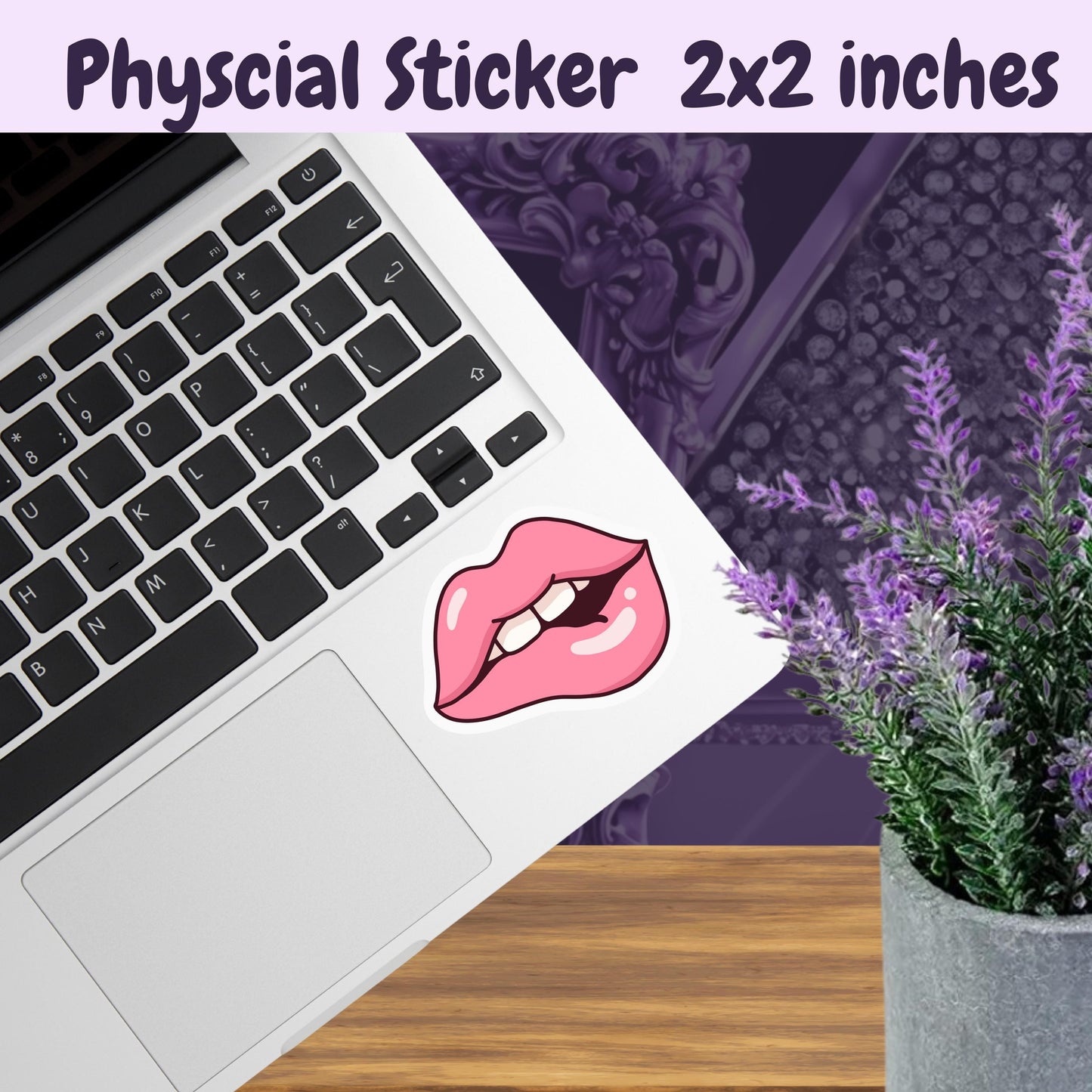 Smutty Lips Sticker: Spicy Romance Reader, Kindle/Laptop Decal
