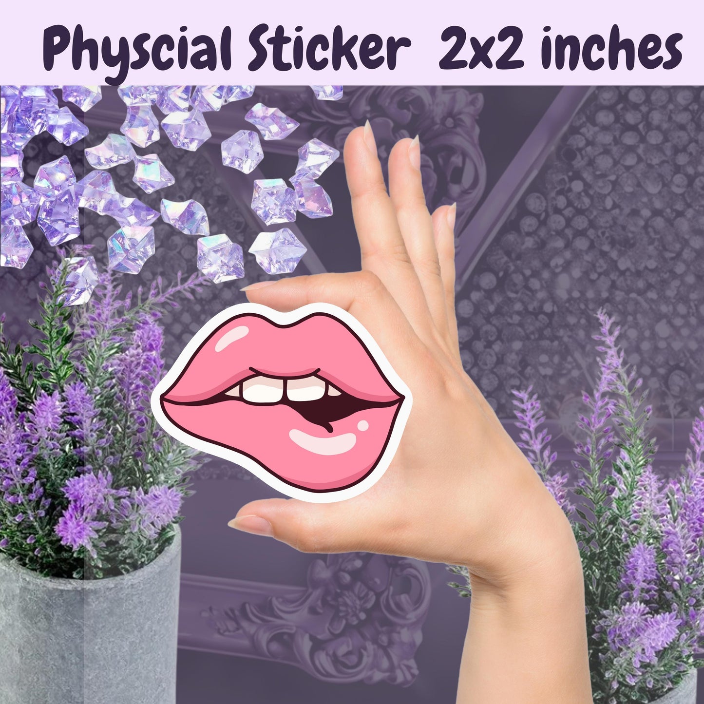 Smutty Lips Sticker: Spicy Romance Reader, Kindle/Laptop Decal
