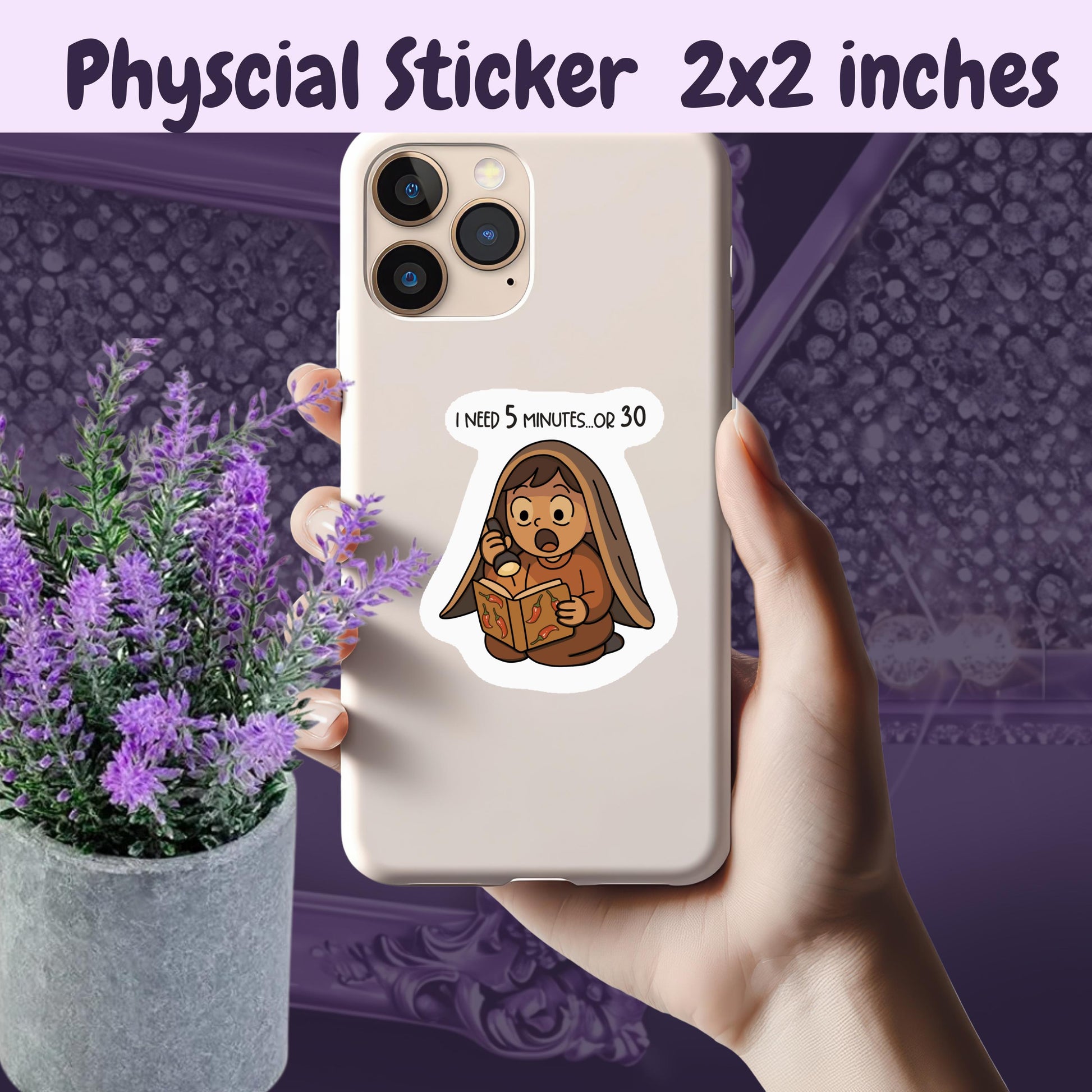 I Need 5 Minutes Or 30 Sticker: Spicy Romance Book Lover Kindle Decal