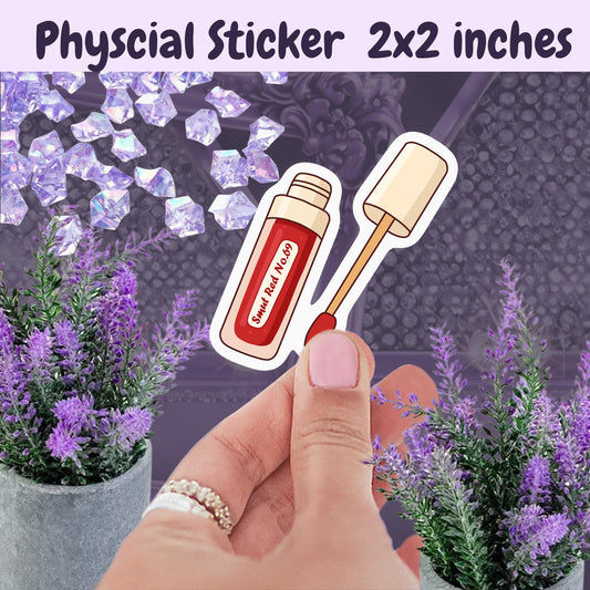 Smut Red No. 69 Vinyl Sticker: Spicy Romance Book Lover Gift