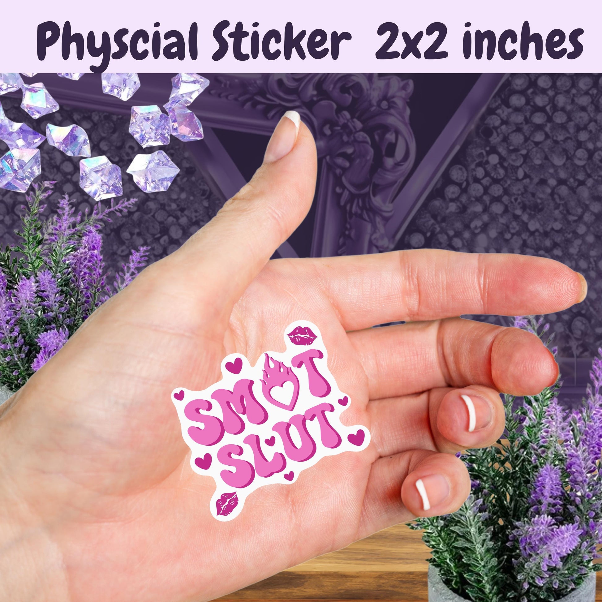 Smut Slut Sticker | Booktok Kindle Sticker | Spicy Book Club Smut Books | Smutty Romance Book Lover | Coquette Style