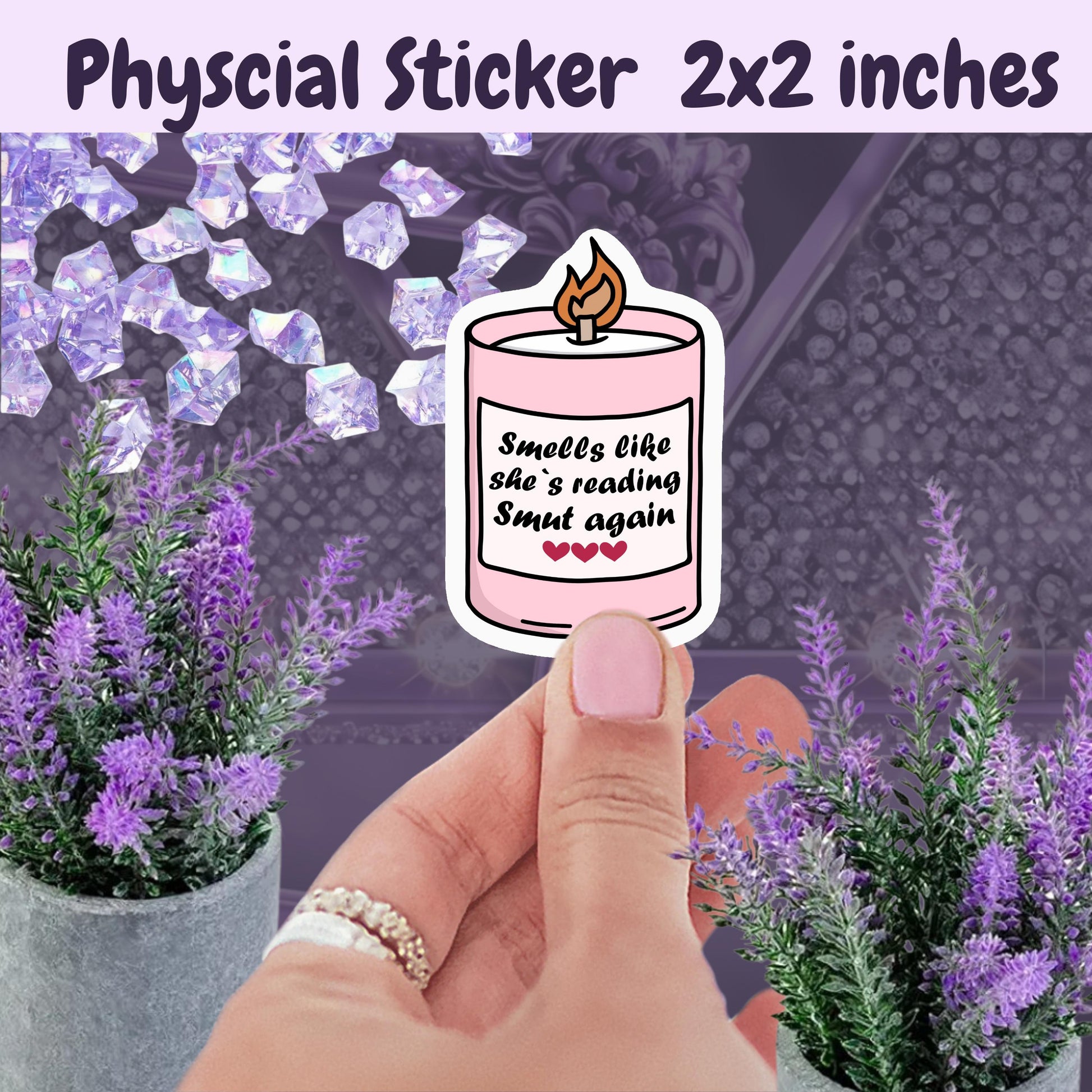 Smells Like Smut Sticker: Spicy Romance Kindle Sticker