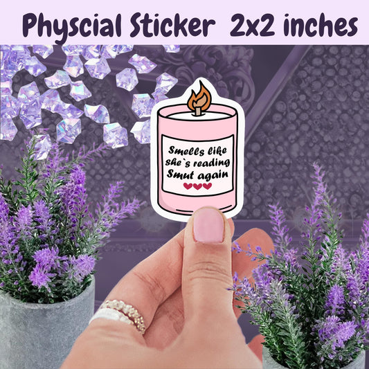 Smells Like Smut Sticker: Spicy Romance Kindle Sticker