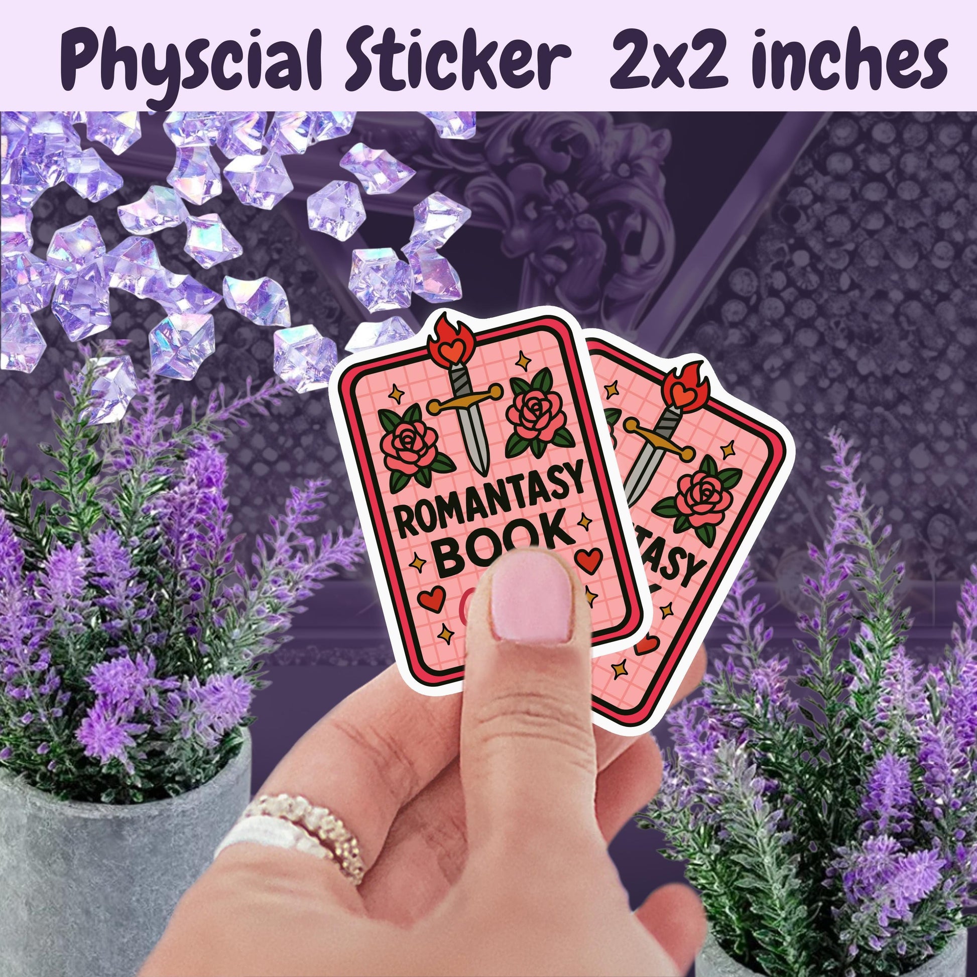 Romantasy Book Club Sticker: Spicy Romance, Fantasy Reader Vinyl Decal