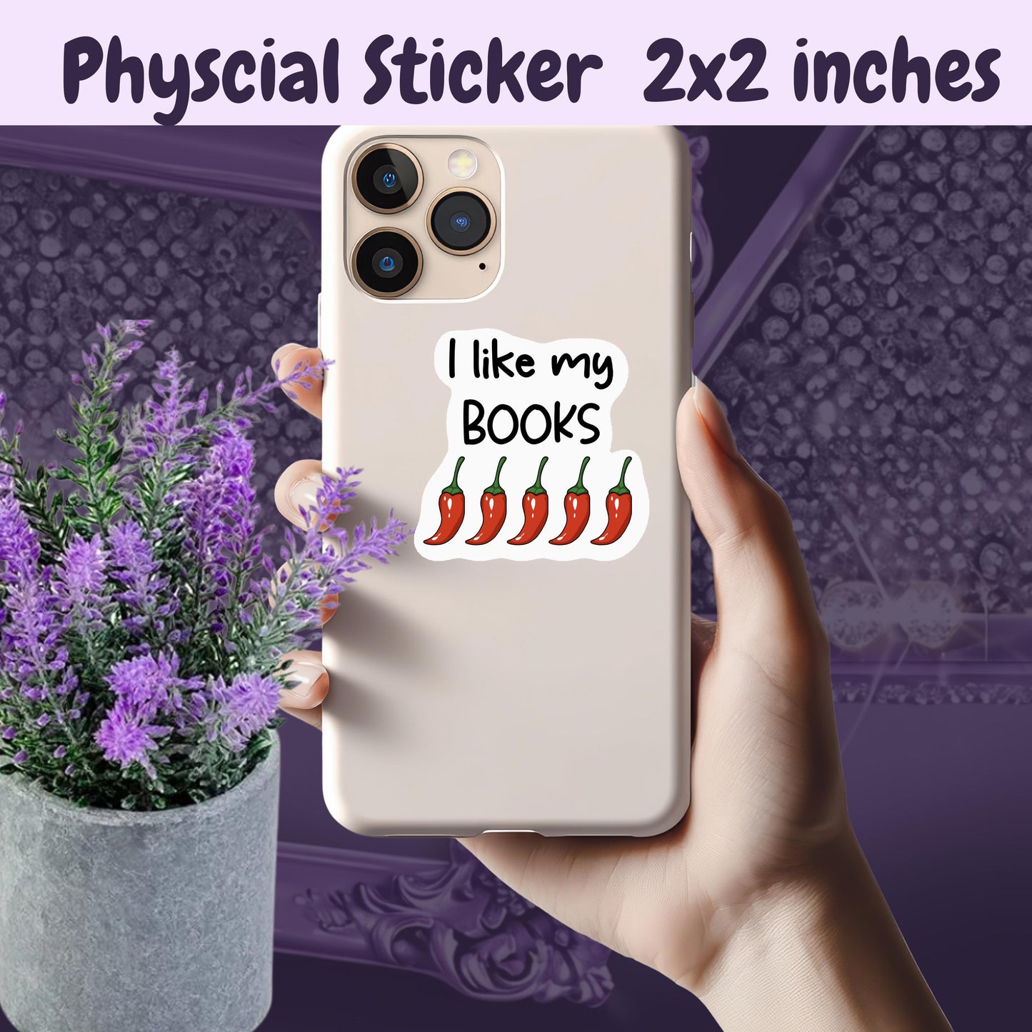 Spicy Books Sticker: "I Like My Books" Kindle Decal
