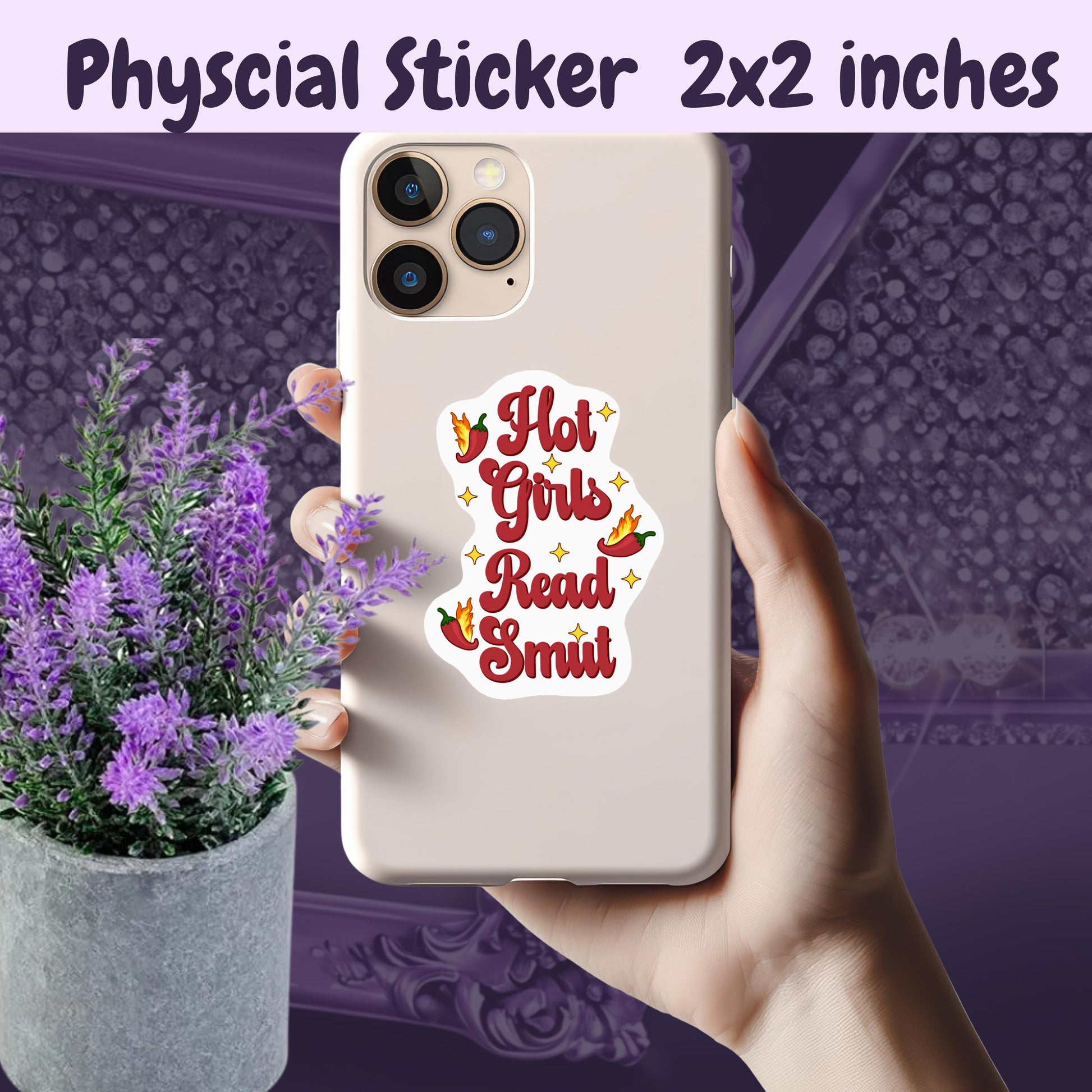 Hot Girls Read Smut Sticker: Spicy Book Club Kindle Decal
