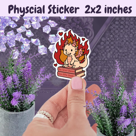 Smut Diaries Dragon Sticker: Spicy Romance Book Lover Kindle Decal