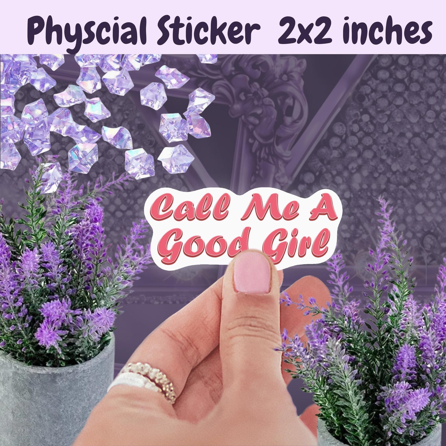 Call Me A Good Girl Sticker: Spicy Smut Romance, Coquette Style