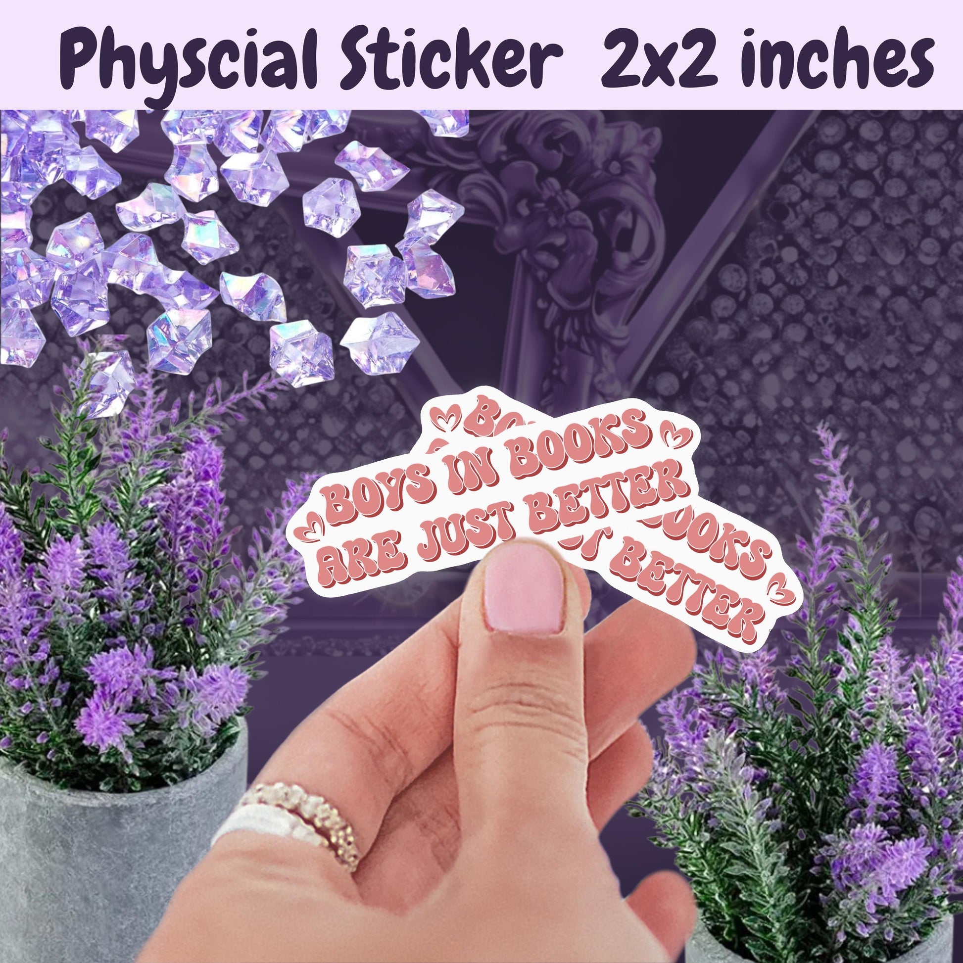 Boys in Books Are Just Better Sticker: Smut Romance, BookTok Kindle Sticker