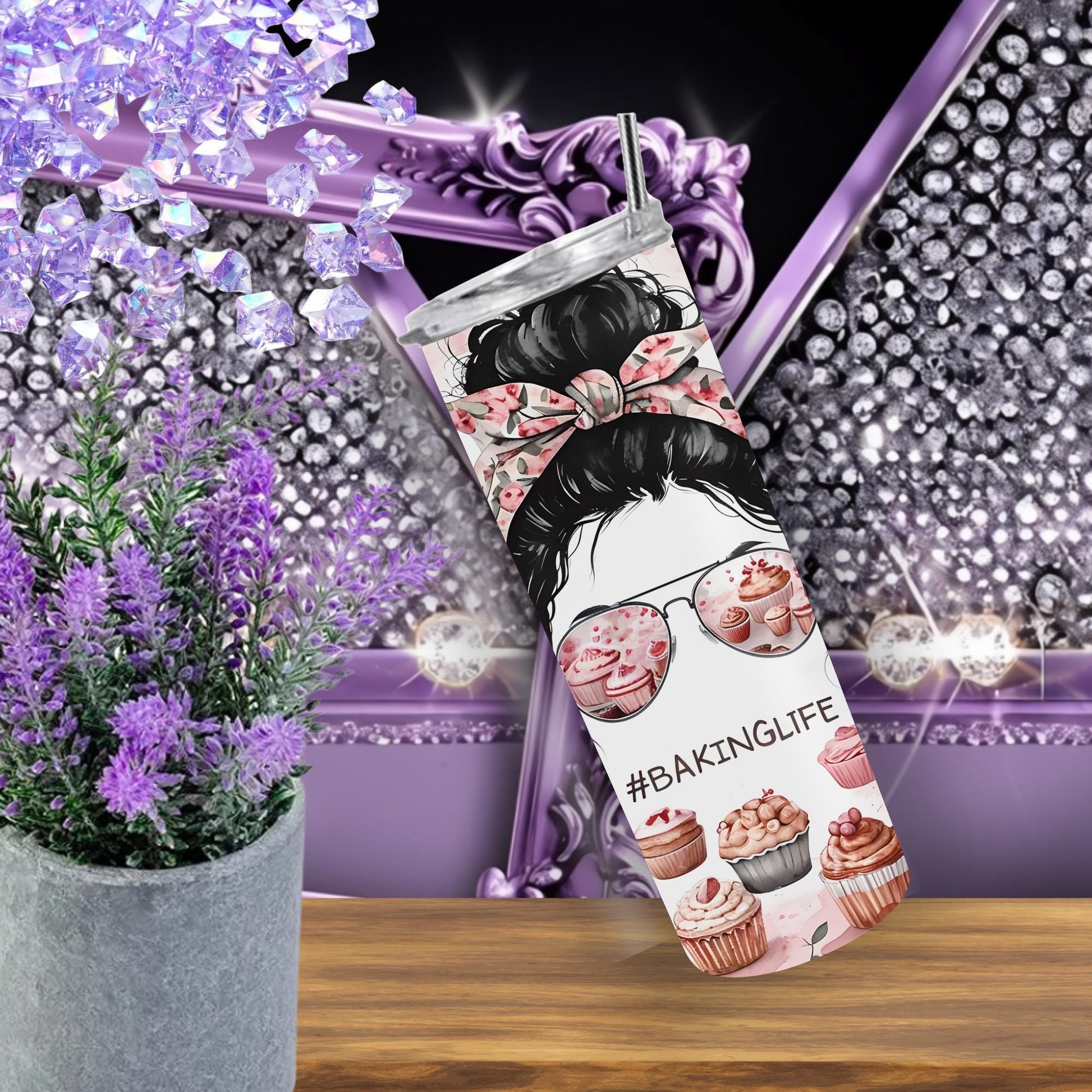 BakingLife 20 oz Stainless Steel Tumbler - Perfect Gift for Bakers!