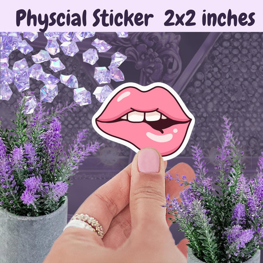 Smutty Lips Sticker: Spicy Romance Reader, Kindle/Laptop Decal