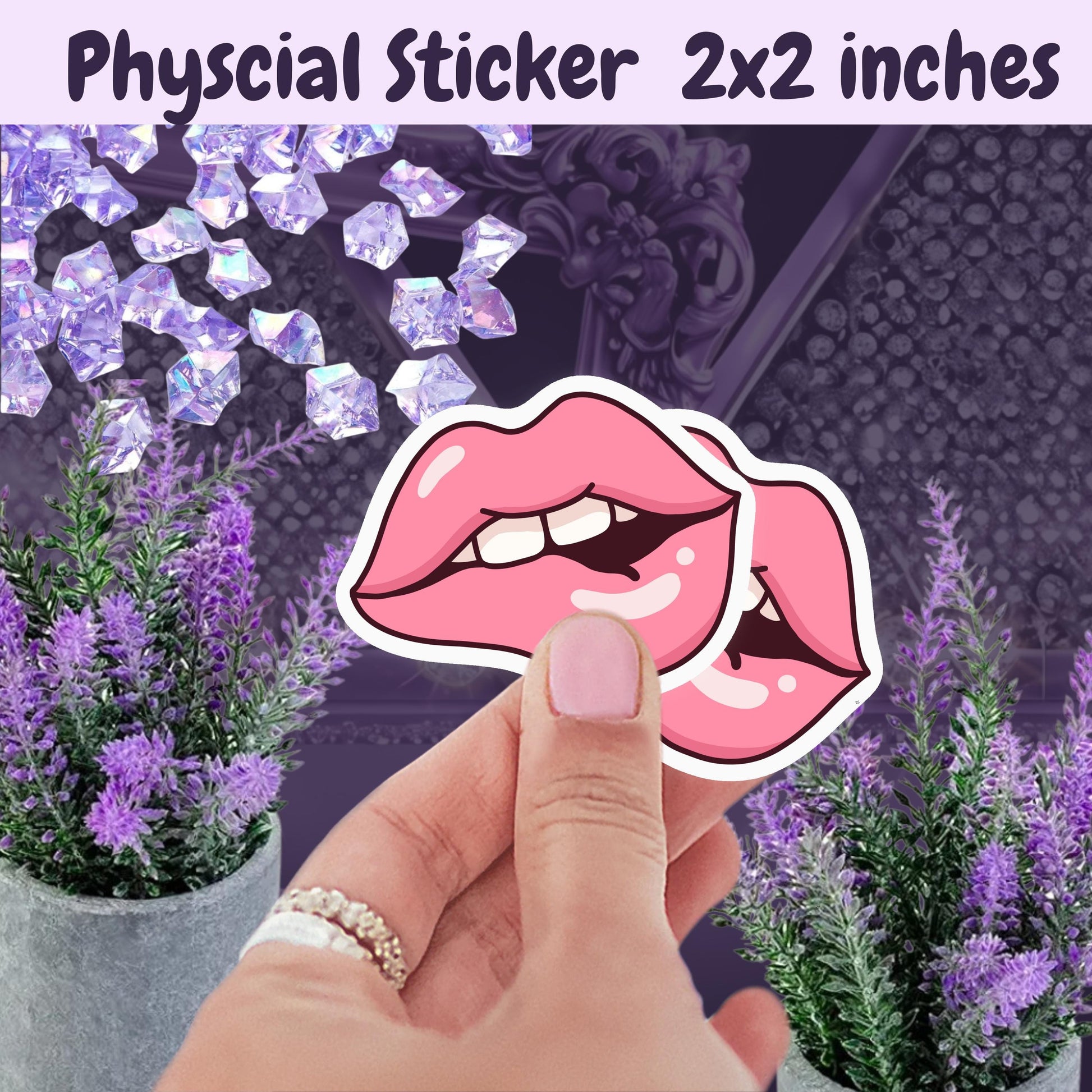 Smutty Lips Sticker: Spicy Romance Reader, Kindle/Laptop Decal