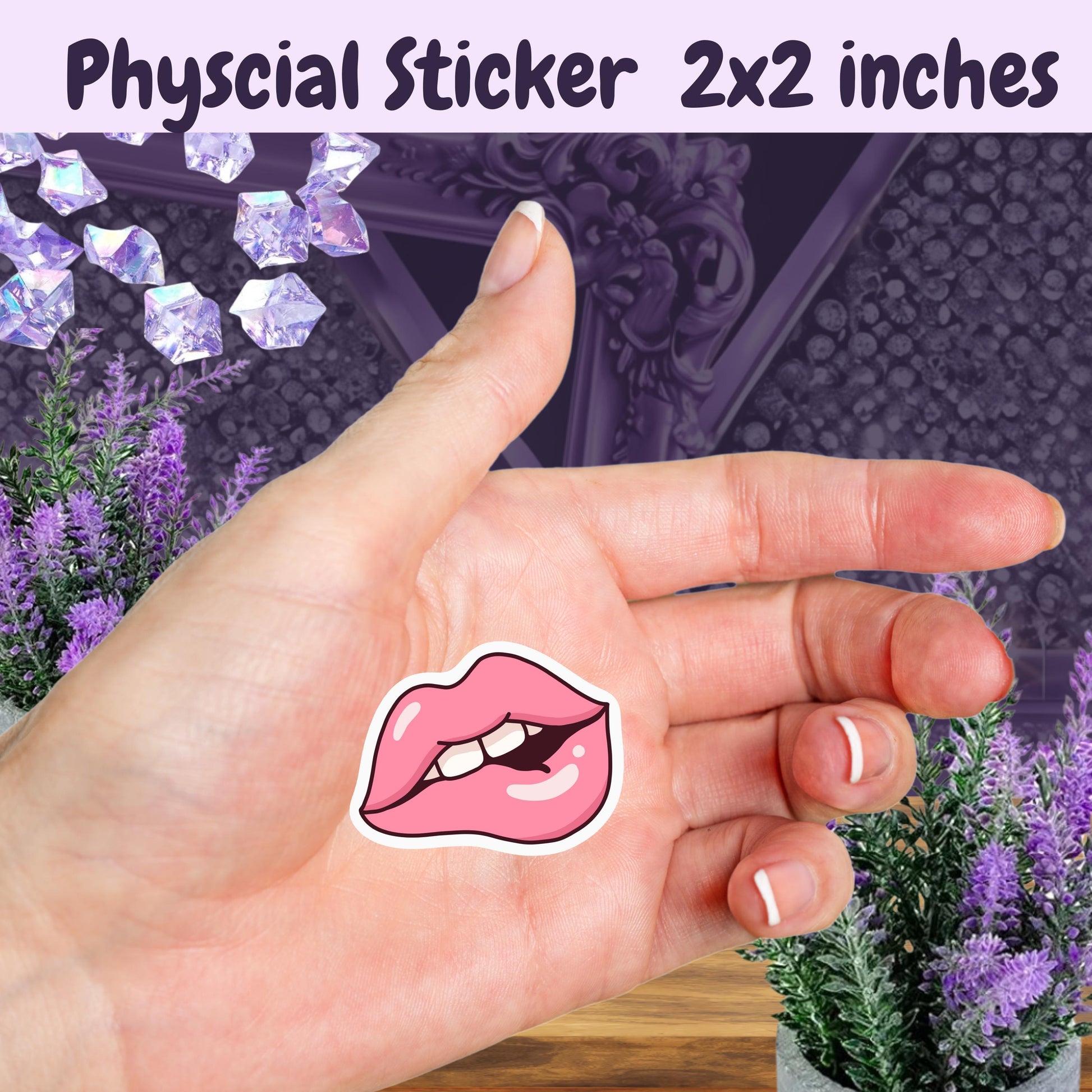 Smutty Lips Sticker: Spicy Romance Reader, Kindle/Laptop Decal