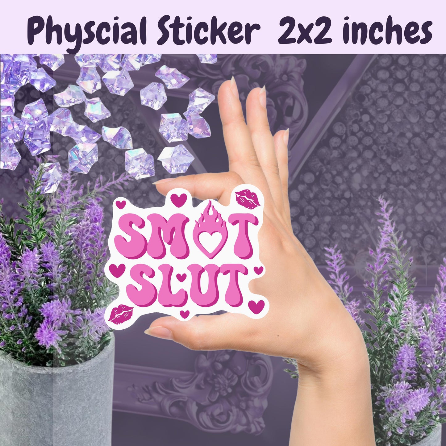 Smut Slut Sticker | Booktok Kindle Sticker | Spicy Book Club Smut Books | Smutty Romance Book Lover | Coquette Style