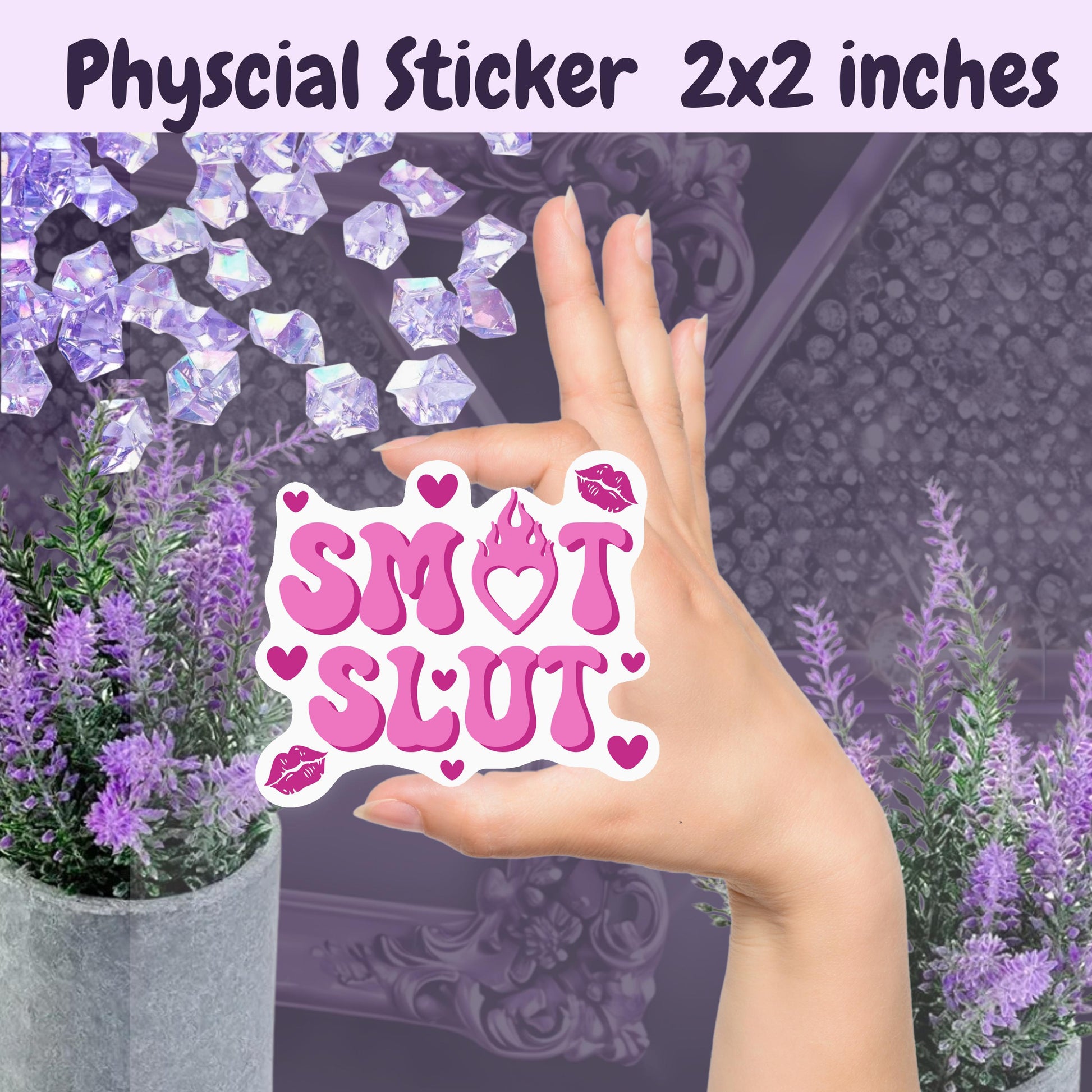 Smut Slut Sticker | Booktok Kindle Sticker | Spicy Book Club Smut Books | Smutty Romance Book Lover | Coquette Style