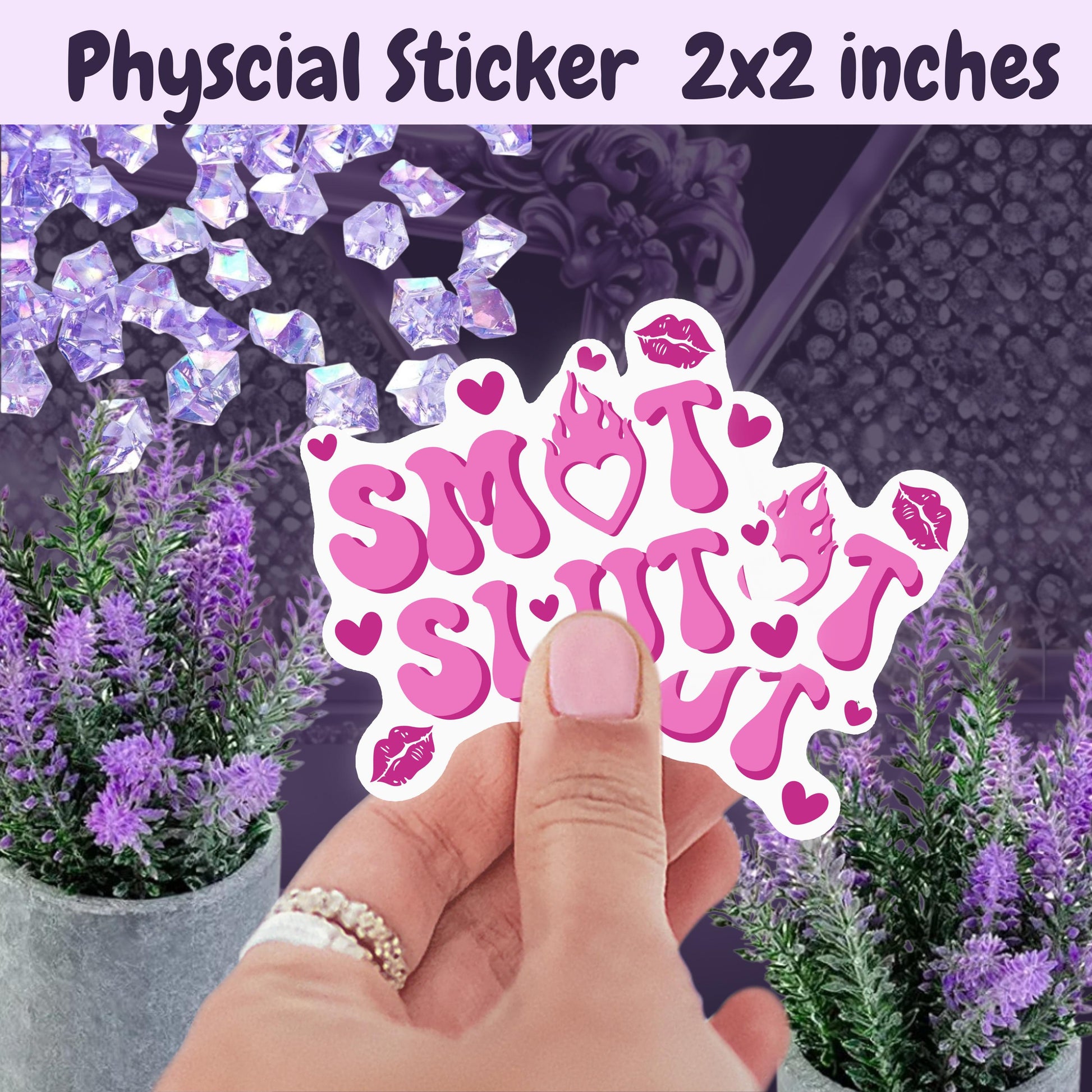 Smut Slut Sticker | Booktok Kindle Sticker | Spicy Book Club Smut Books | Smutty Romance Book Lover | Coquette Style