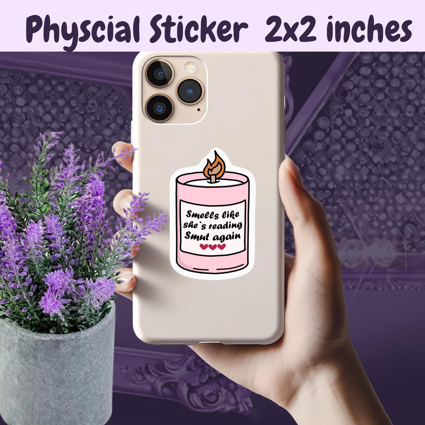 Smells Like Smut Sticker: Spicy Romance Kindle Sticker