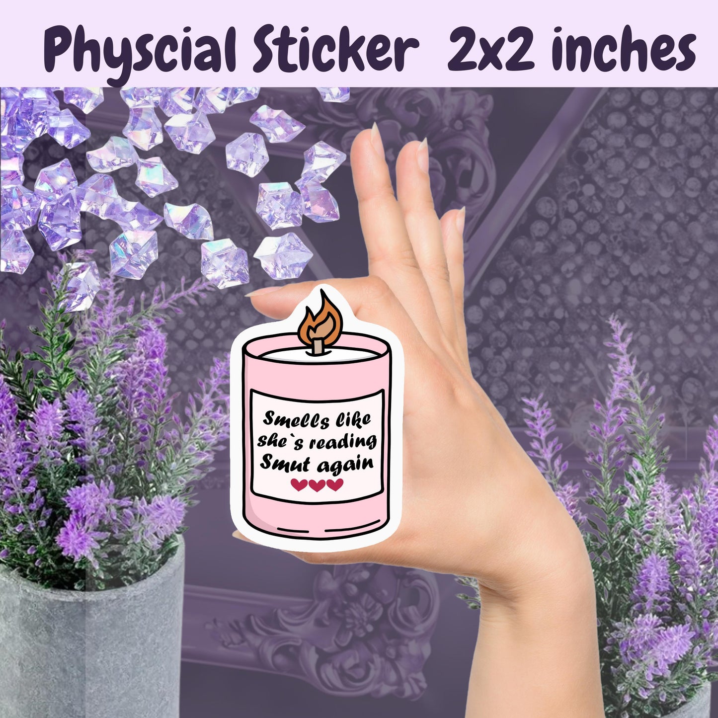 Smells Like Smut Sticker: Spicy Romance Kindle Sticker