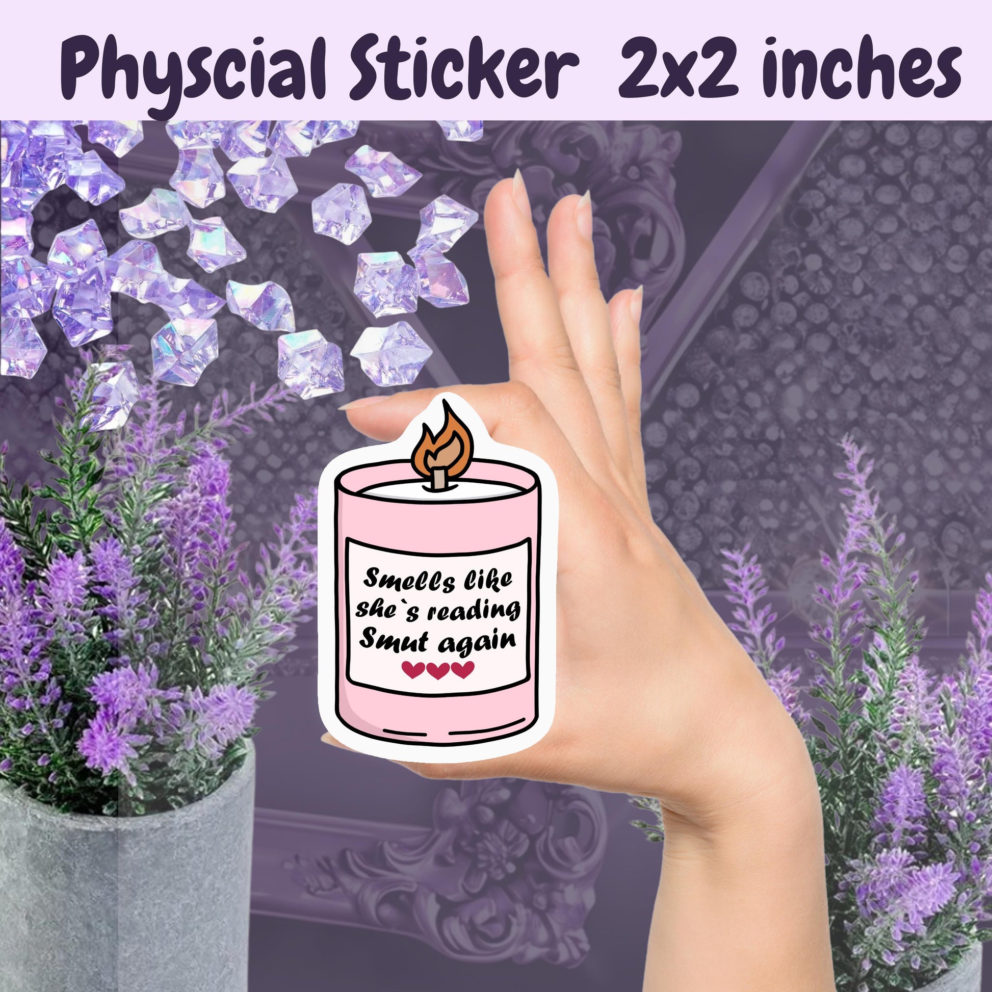 Smells Like Smut Sticker: Spicy Romance Kindle Sticker