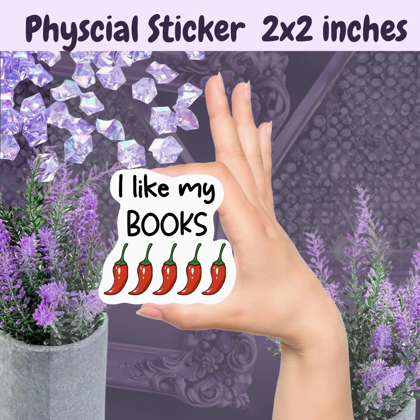 Spicy Books Sticker: "I Like My Books" Kindle Decal