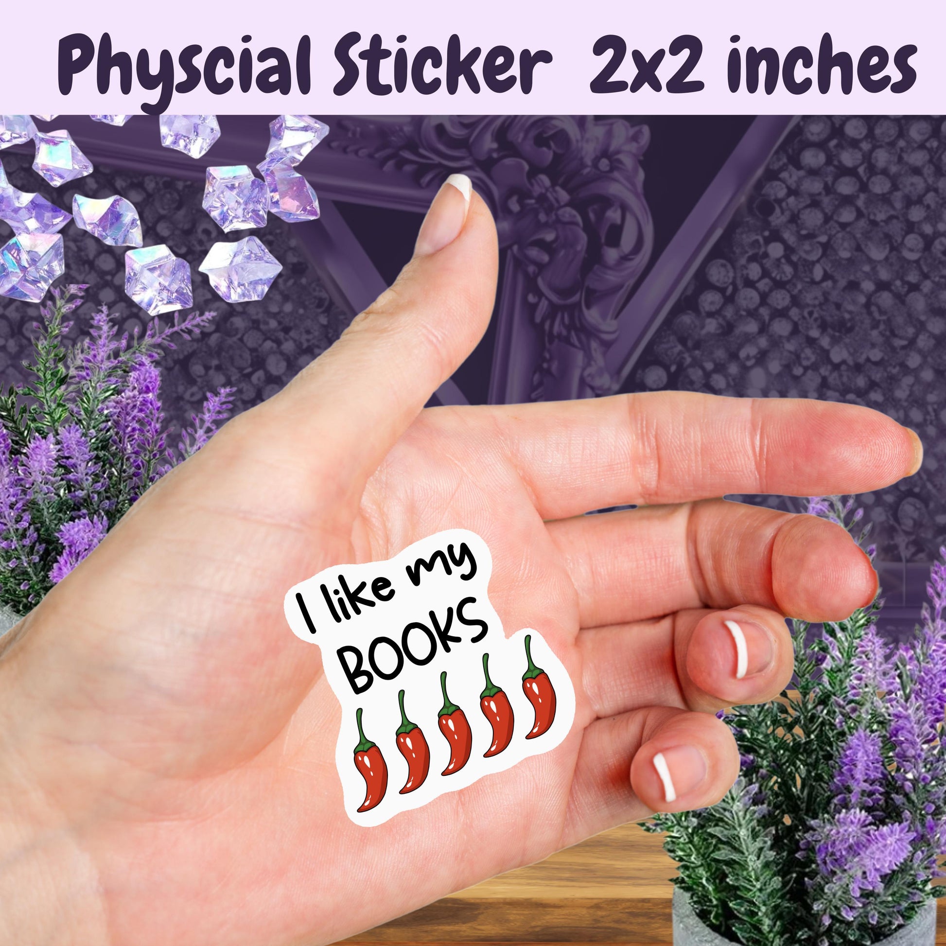 Spicy Books Sticker: "I Like My Books" Kindle Decal