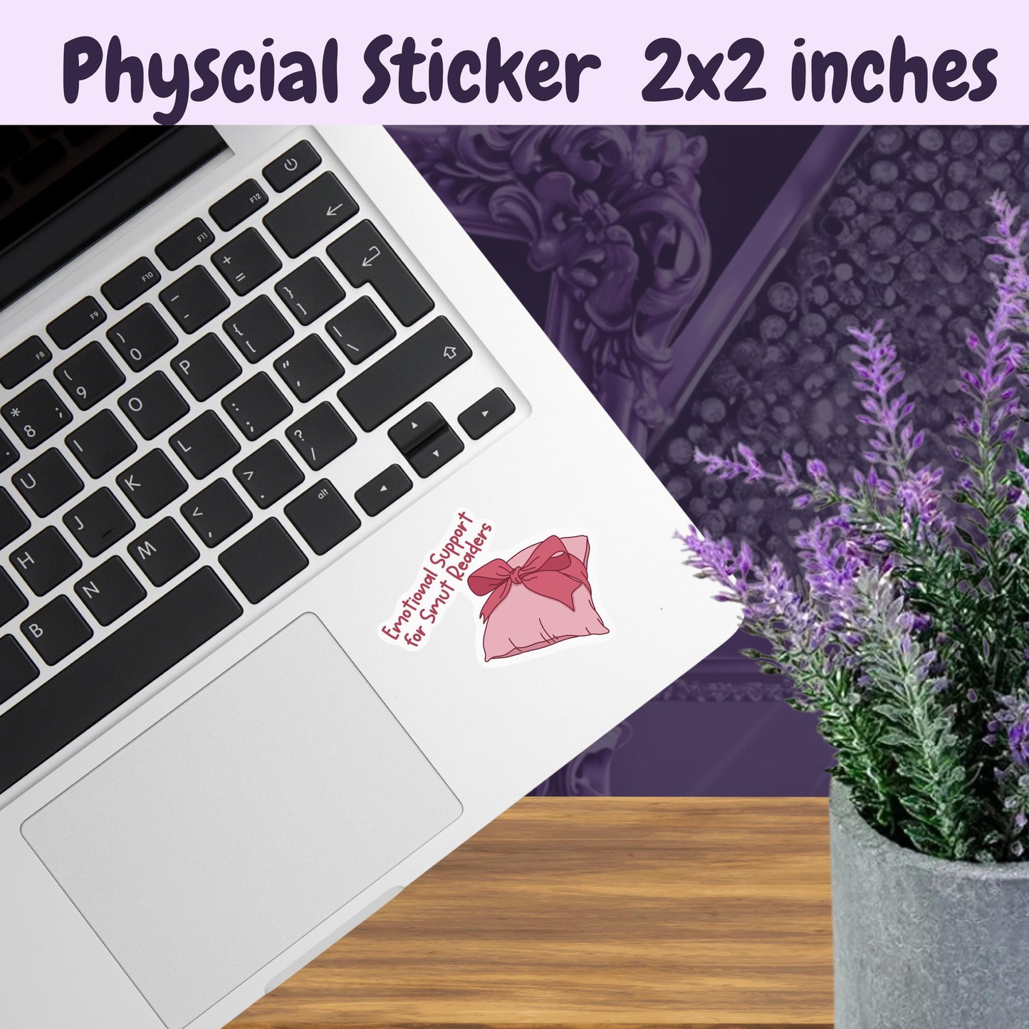 Emotional Support Smut Readers Sticker: Spicy Romance Book Club