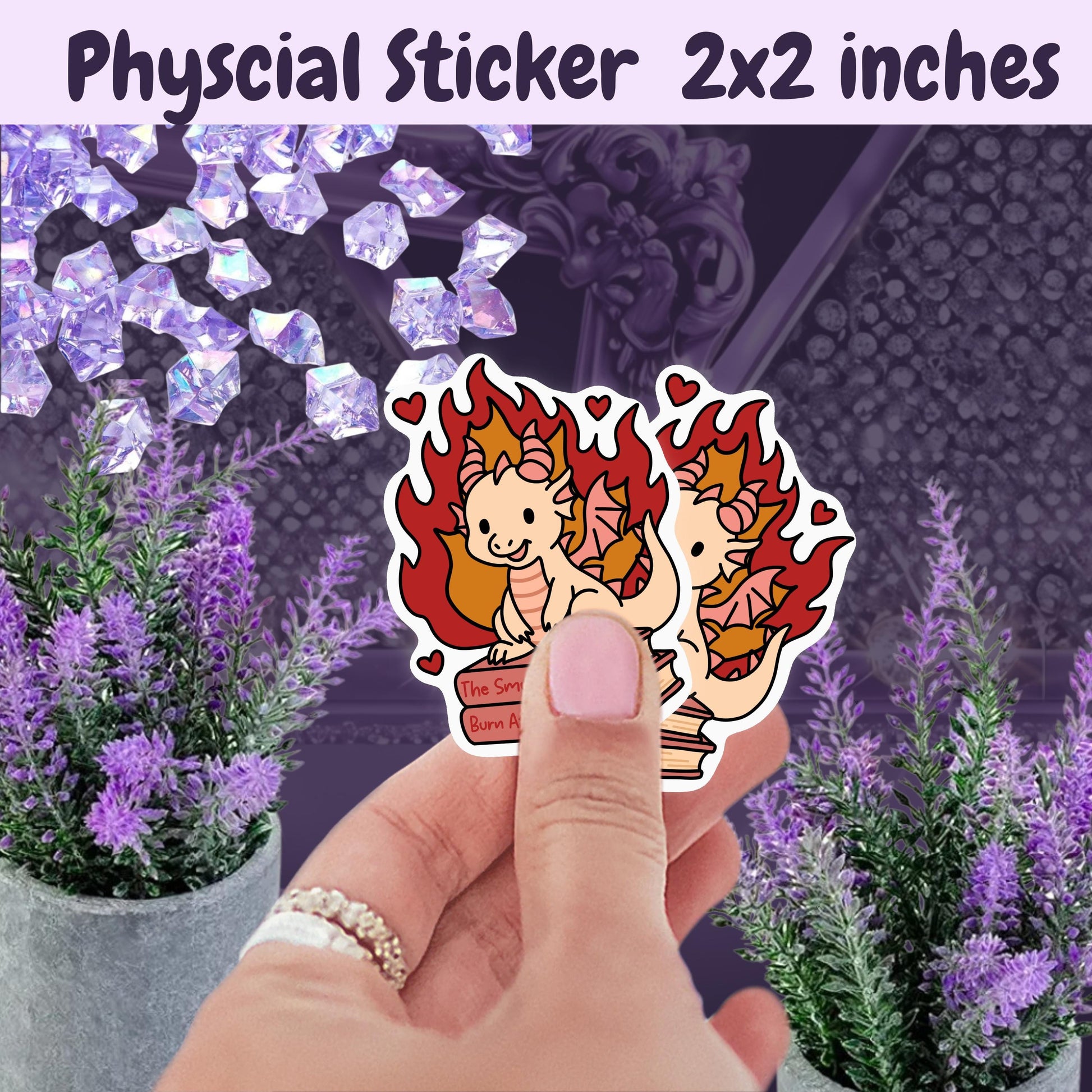 Smut Diaries Dragon Sticker: Spicy Romance Book Lover Kindle Decal