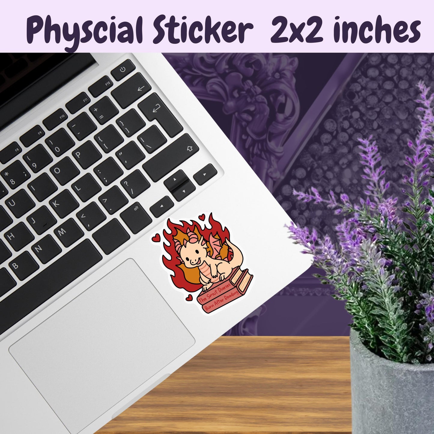 Smut Diaries Dragon Sticker: Spicy Romance Book Lover Kindle Decal