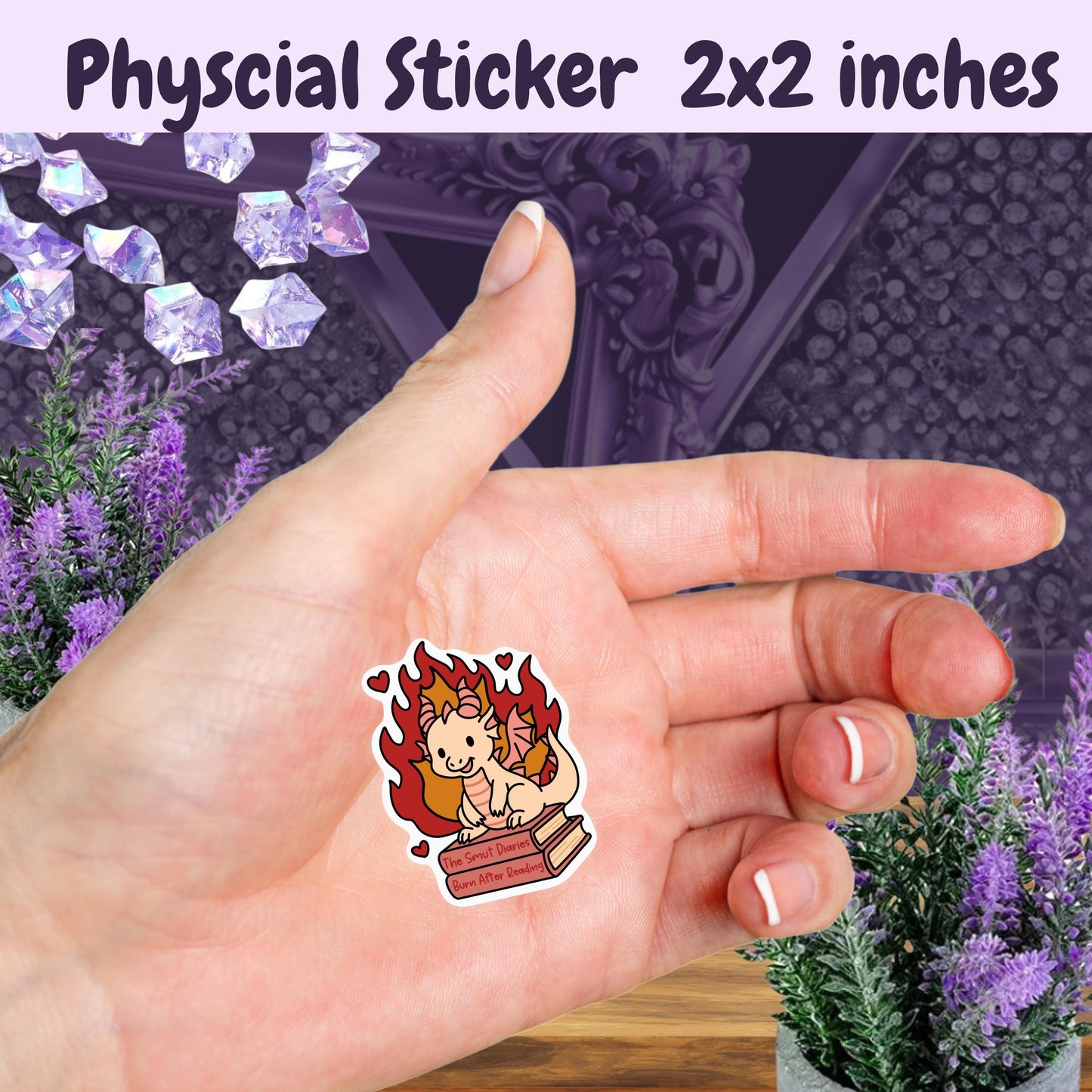 Smut Diaries Dragon Sticker: Spicy Romance Book Lover Kindle Decal