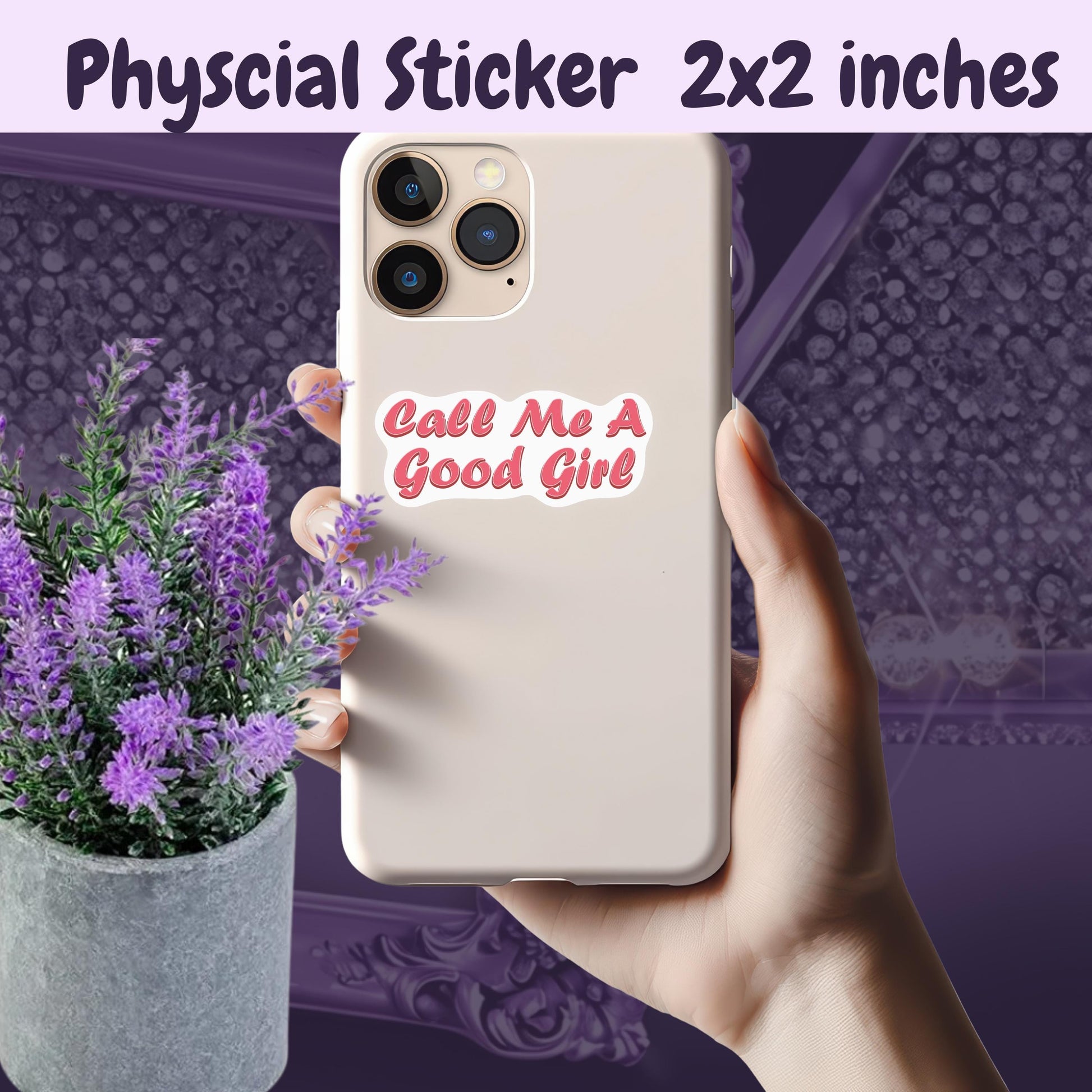 Call Me A Good Girl Sticker: Spicy Smut Romance, Coquette Style