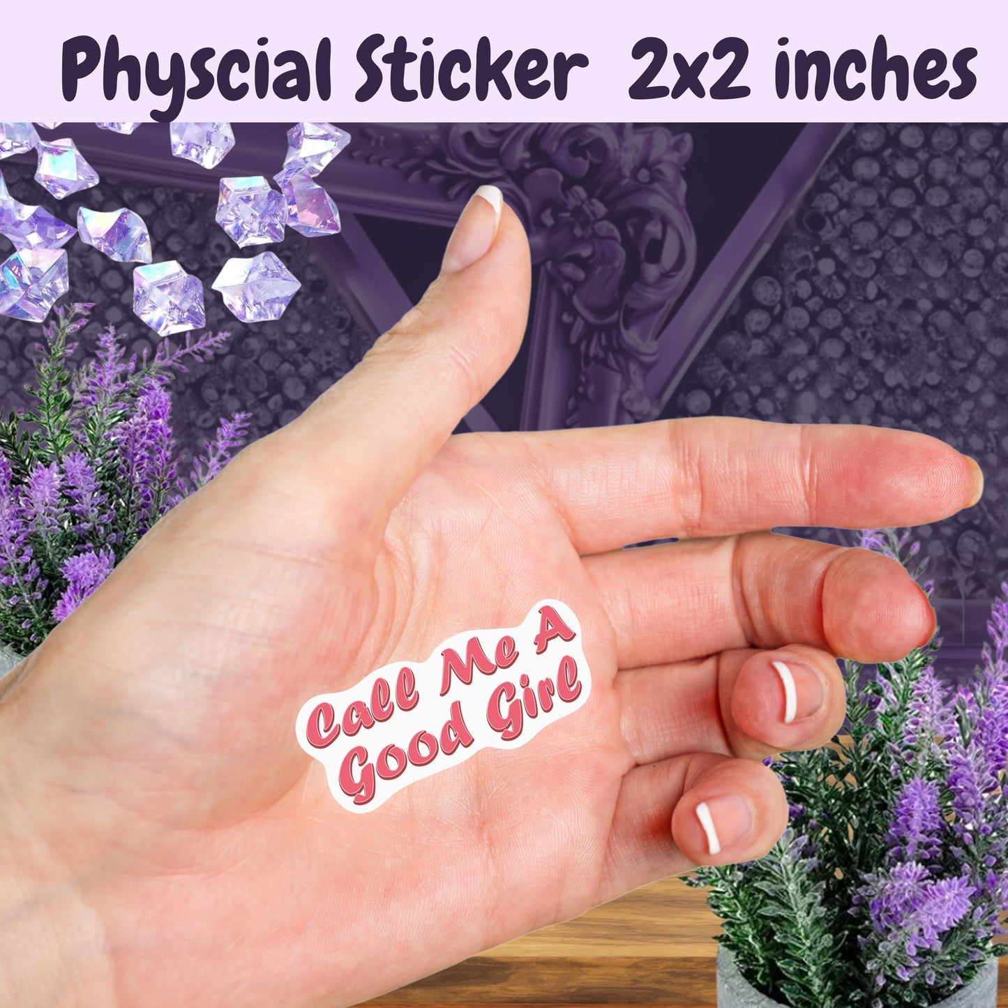 Call Me A Good Girl Sticker: Spicy Smut Romance, Coquette Style