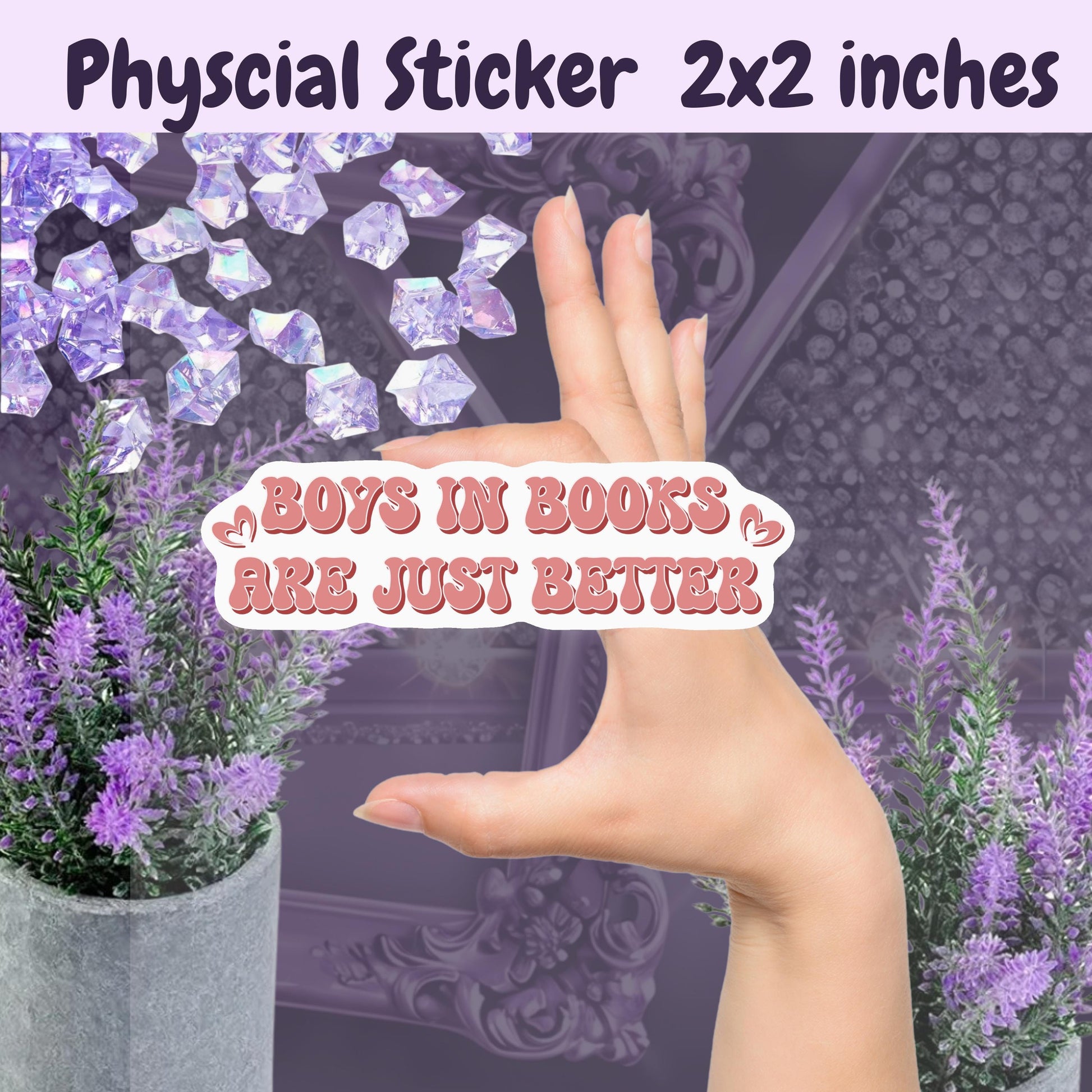Boys in Books Are Just Better Sticker: Smut Romance, BookTok Kindle Sticker