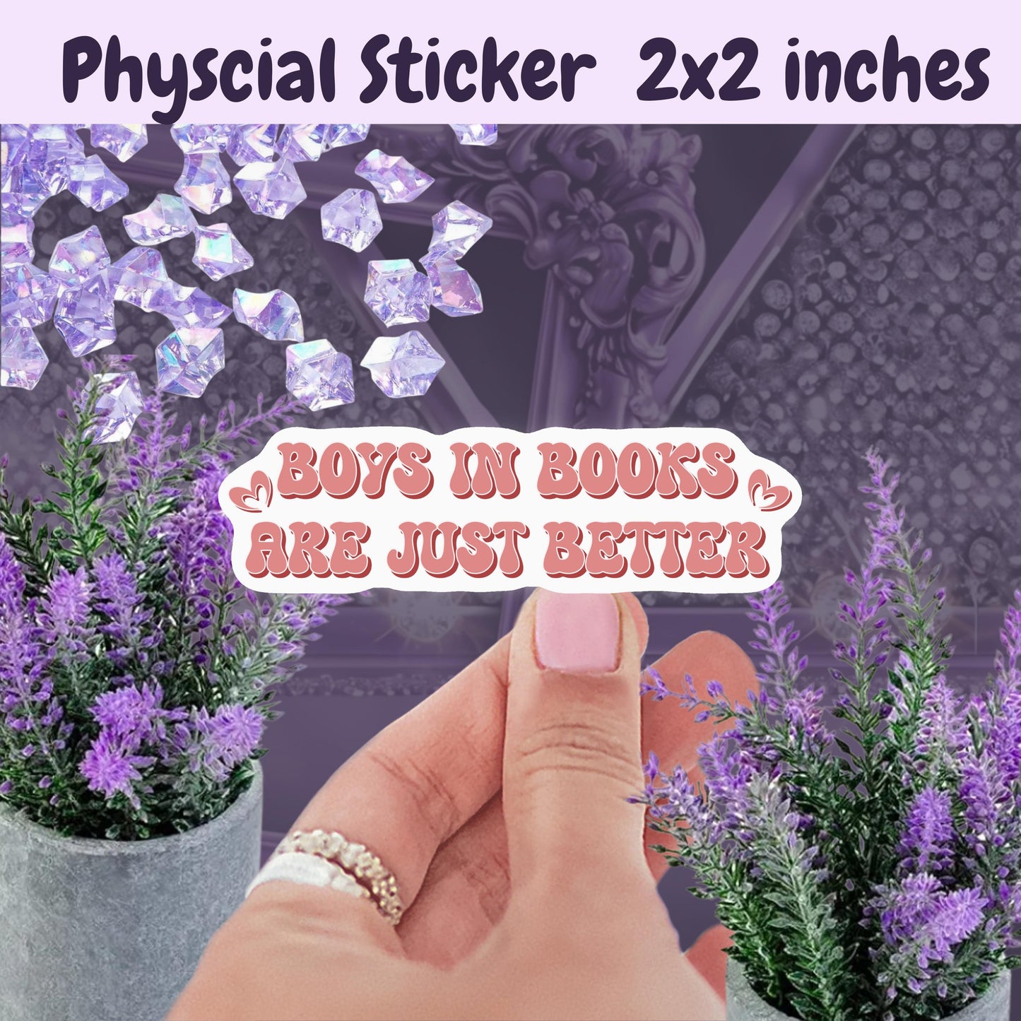 Boys in Books Are Just Better Sticker: Smut Romance, BookTok Kindle Sticker