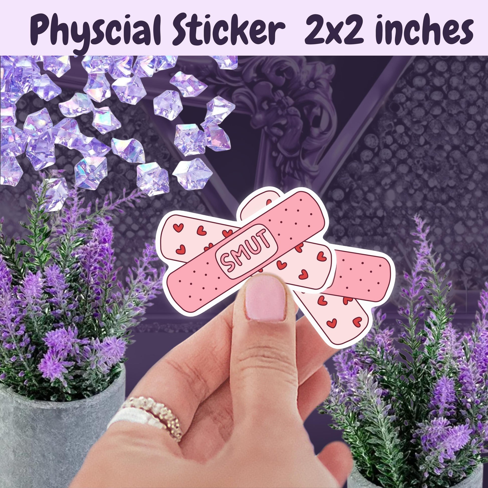 Smut Band-Aid Sticker: Spicy Romance Book Lover Kindle Decal