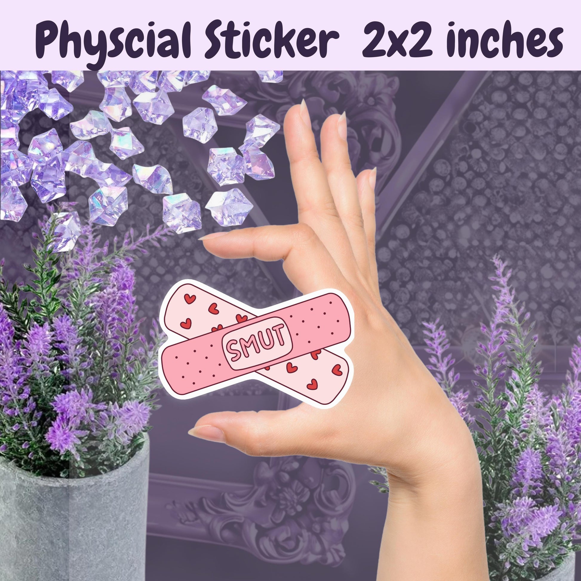 Smut Band-Aid Sticker: Spicy Romance Book Lover Kindle Decal