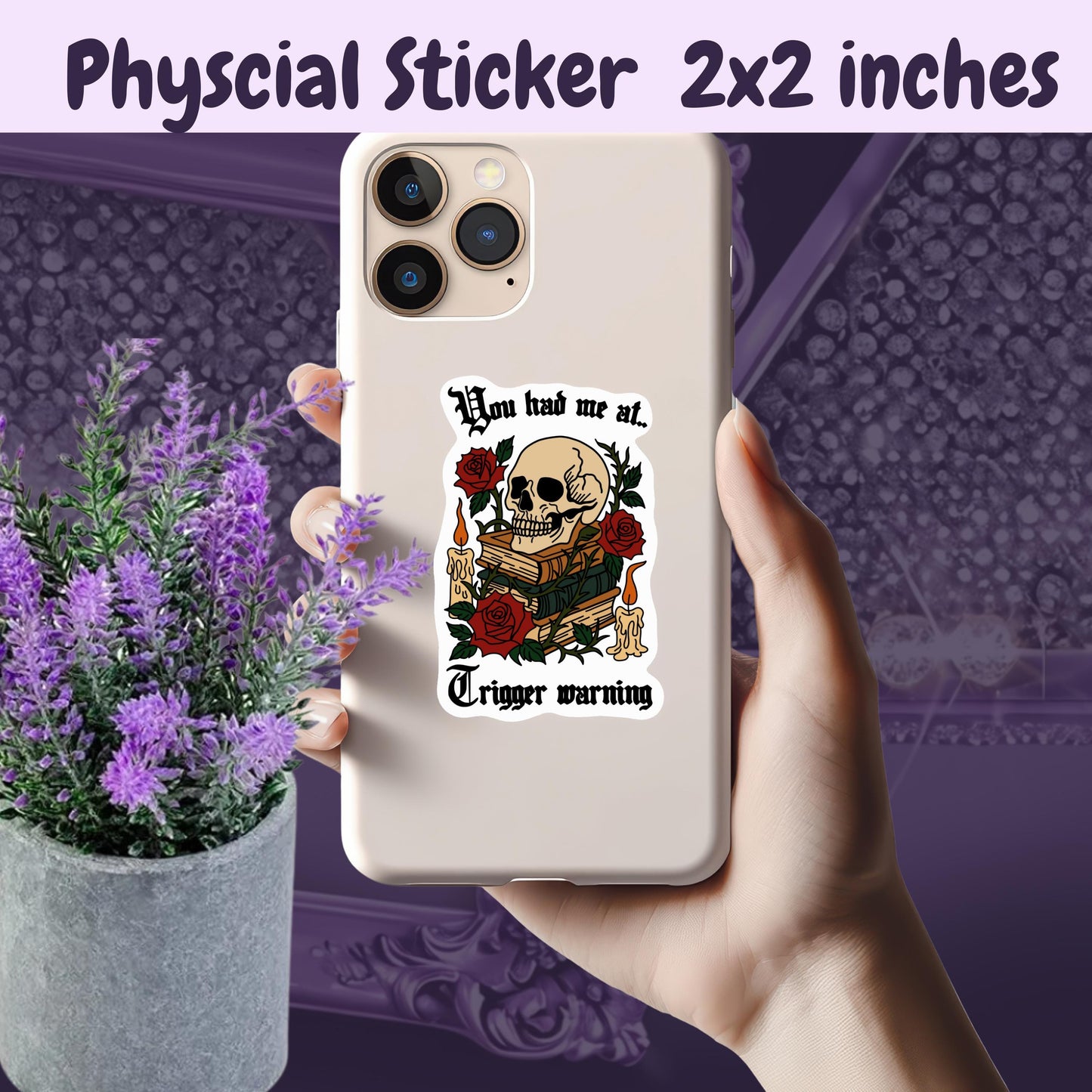 Spicy Romance Book Sticker: Trigger Warning, Smut Reader