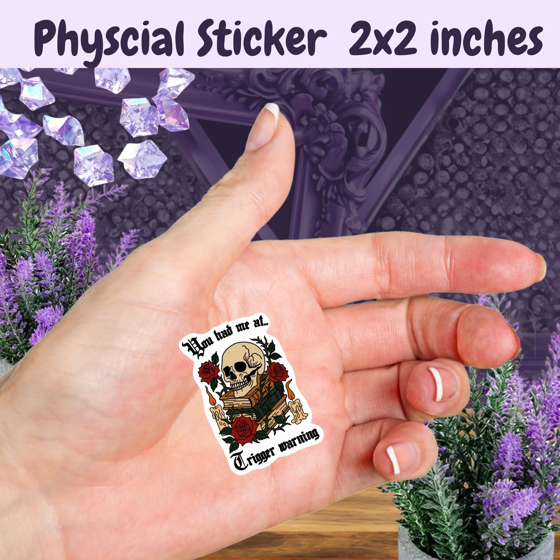 Spicy Romance Book Sticker: Trigger Warning, Smut Reader