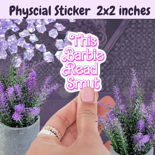 This Barbie Reads Smut Sticker: Spicy Romance Book Lover Kindle Decal