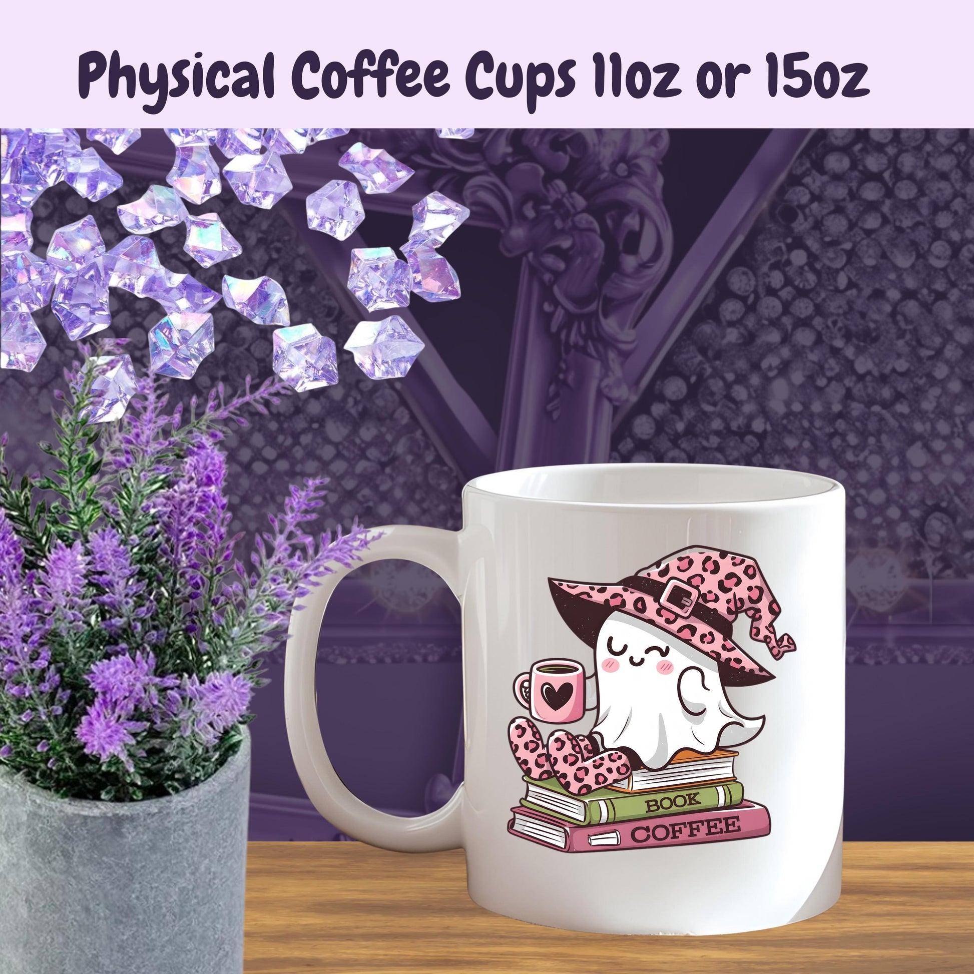 Cute Ghost Halloween Mug – Spooky Season Coffee Cup – Kawaii Fall Mug, Ghost Lover Gift, Cozy Halloween Aesthetic Mug