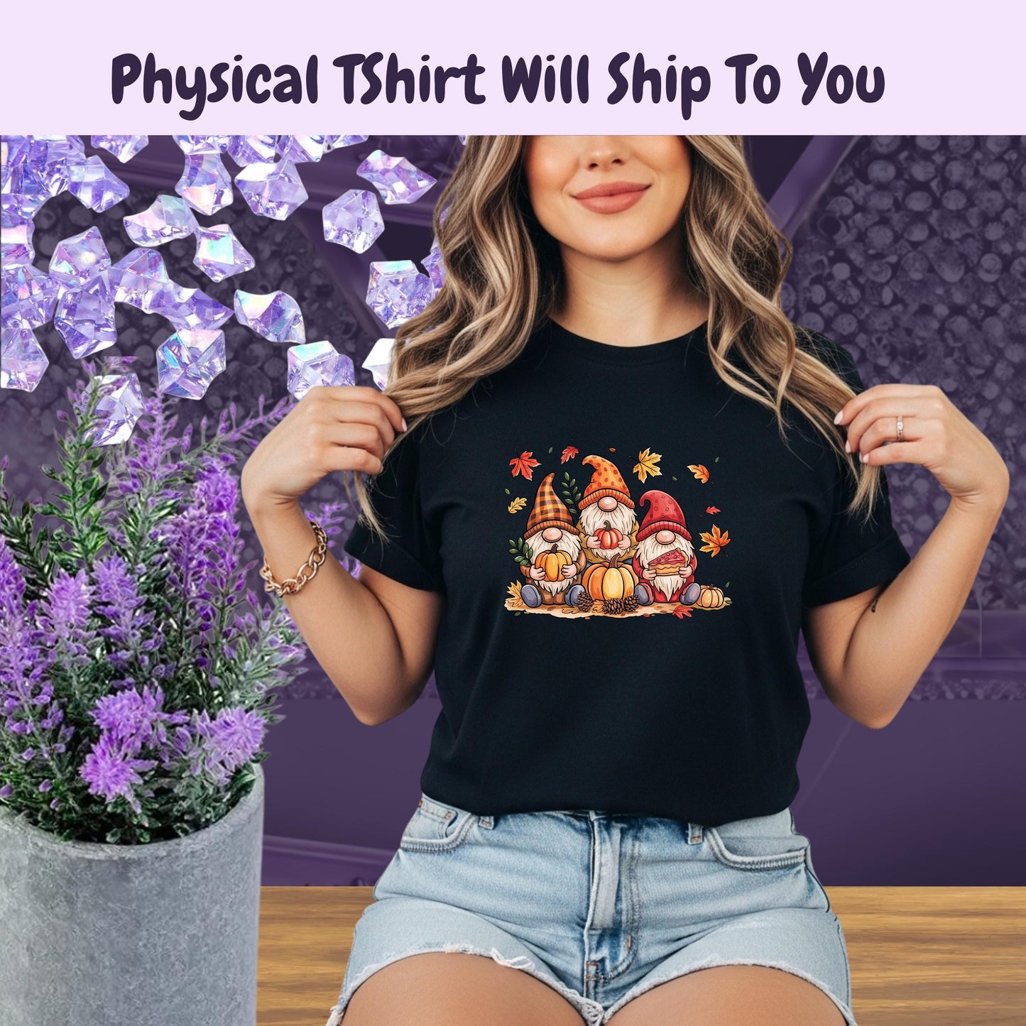 Thanksgiving Gnome T-Shirt: Cozy Fall Harvest Tee