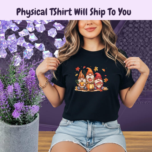 Thanksgiving Gnome T-Shirt: Cozy Fall Harvest Tee