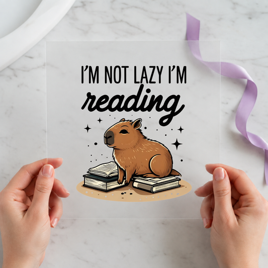 I'm Not Lazy I'm Current individual product photo included in the Book Lover Curated Mix 10 five-pack DTF transfer bundle