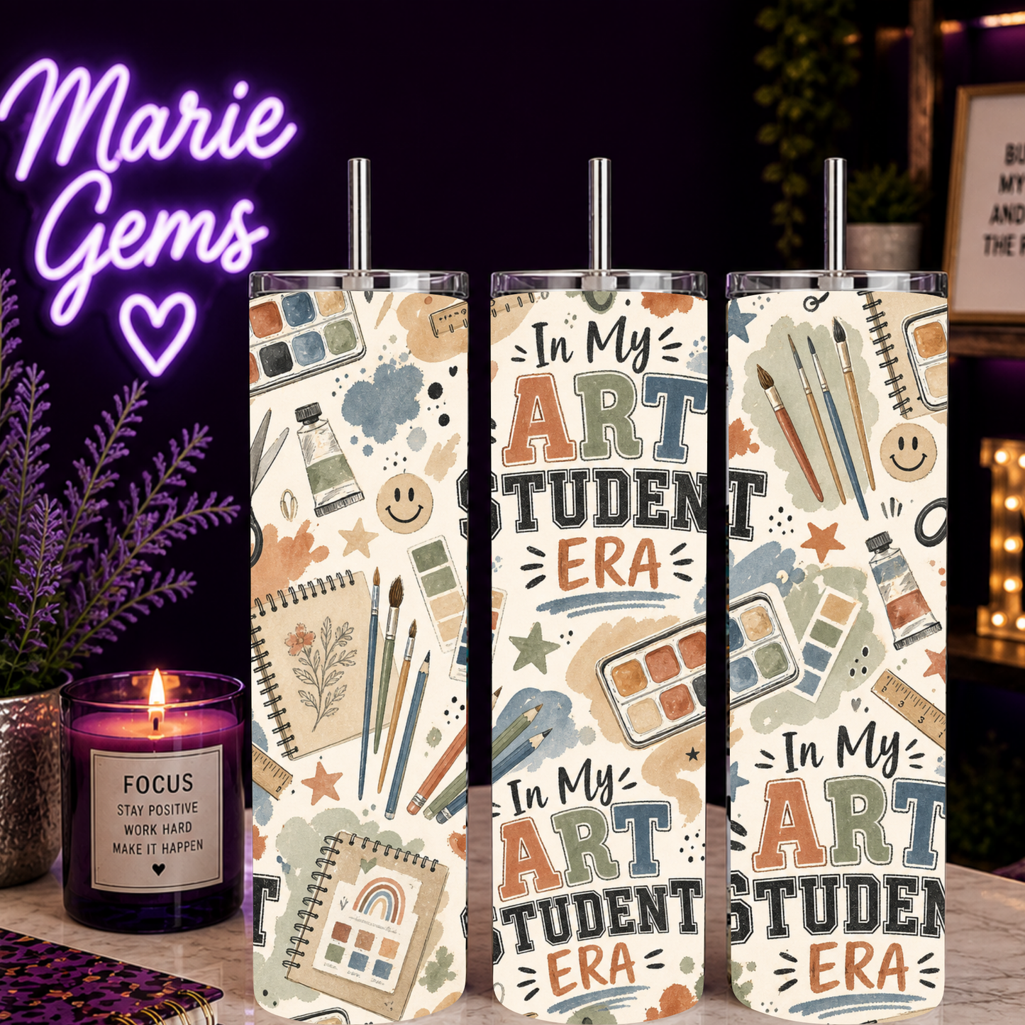In My Art Student Era Tumbler | 20 oz Artist Travel Cup