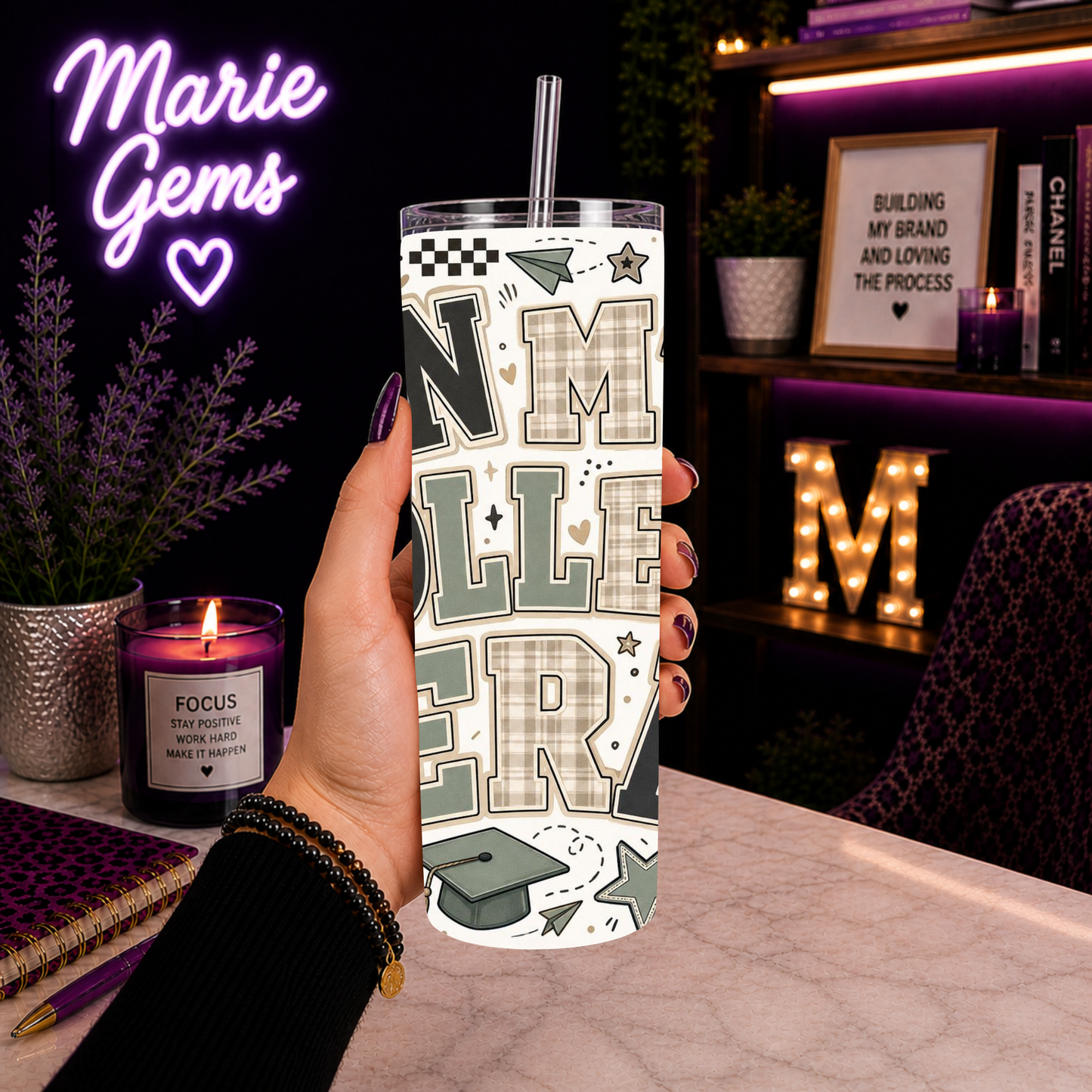 In My College Era Tumbler | 20 oz College Student Travel Cup