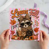 Jimothy the Raccoon Alternate individual product photo included in the Fall & Pumpkin Volume 1 five-pack DTF transfer bundle