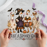 Just a Spooky Goose individual product photo included in the Spooky Country Animal Volume 2 five-pack DTF transfer bundle